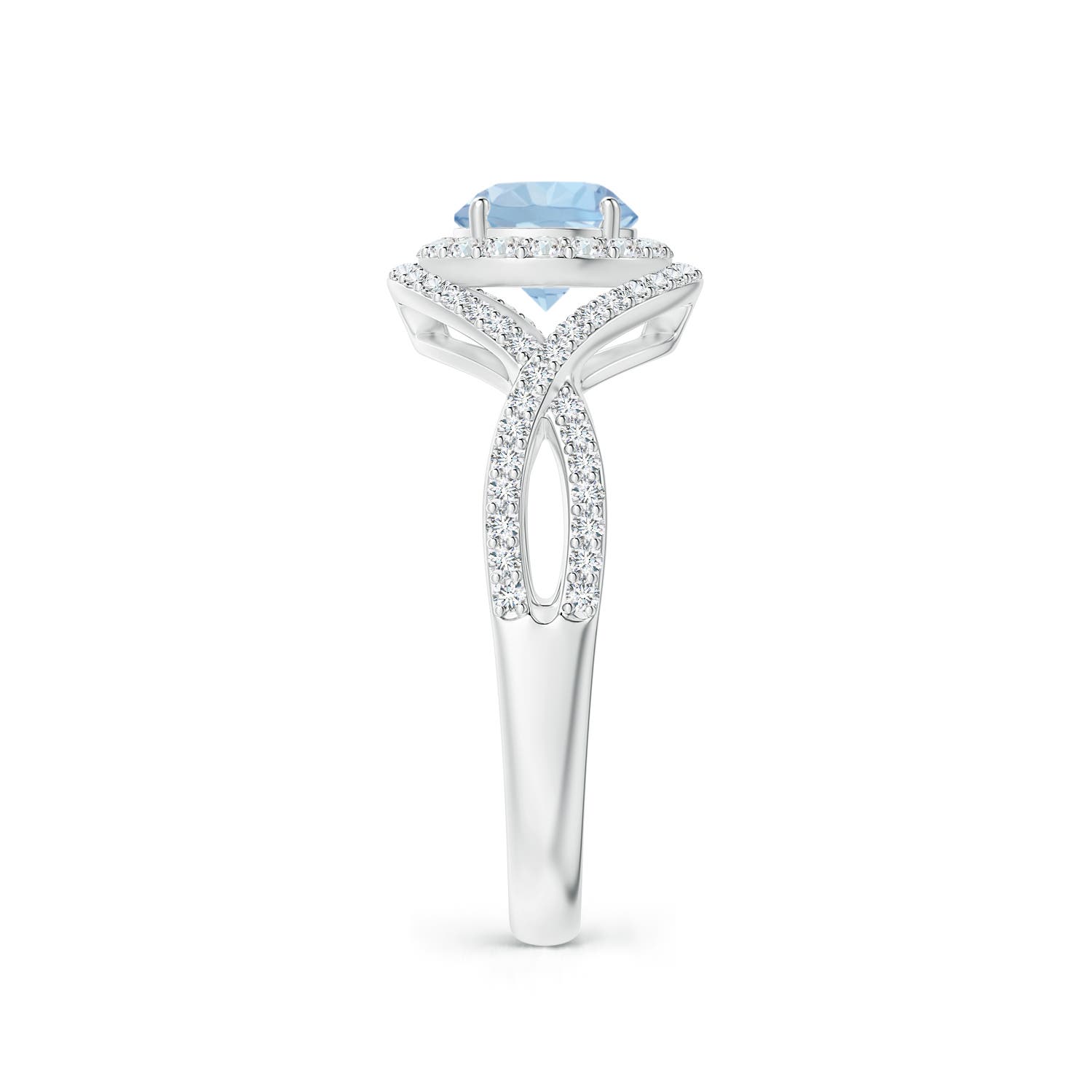 AA - Aquamarine / 1.17 CT / 14 KT White Gold