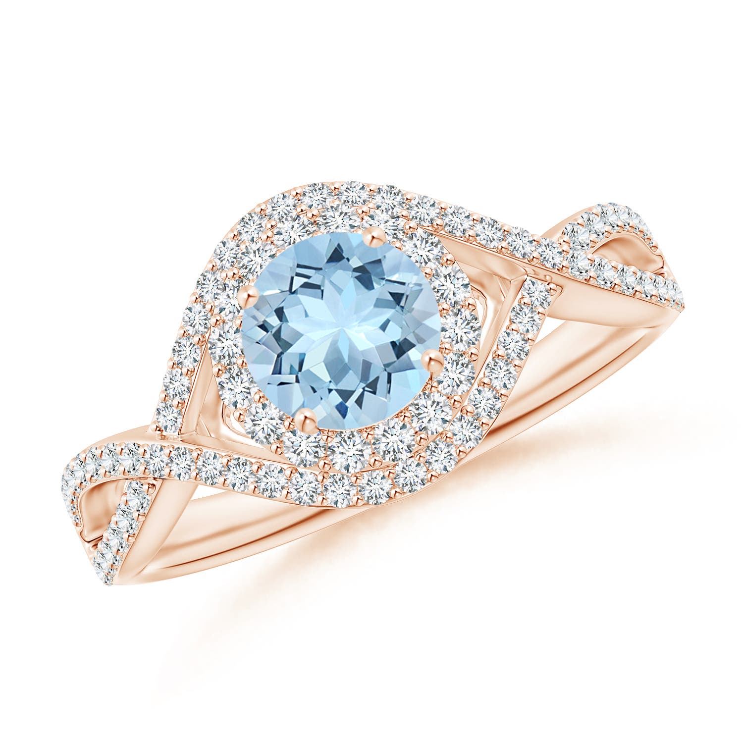 AAA - Aquamarine / 1.17 CT / 14 KT Rose Gold