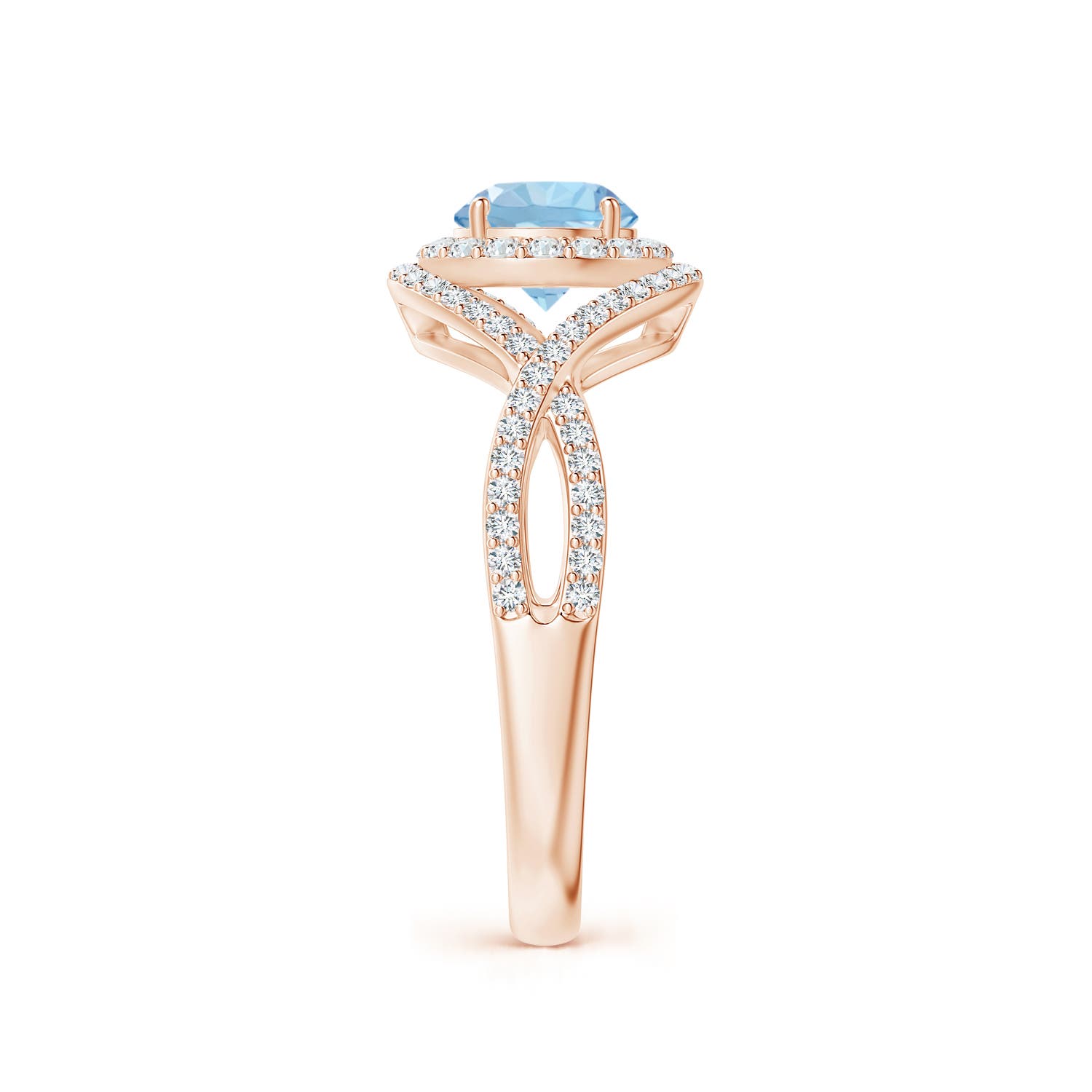 AAA - Aquamarine / 1.17 CT / 14 KT Rose Gold