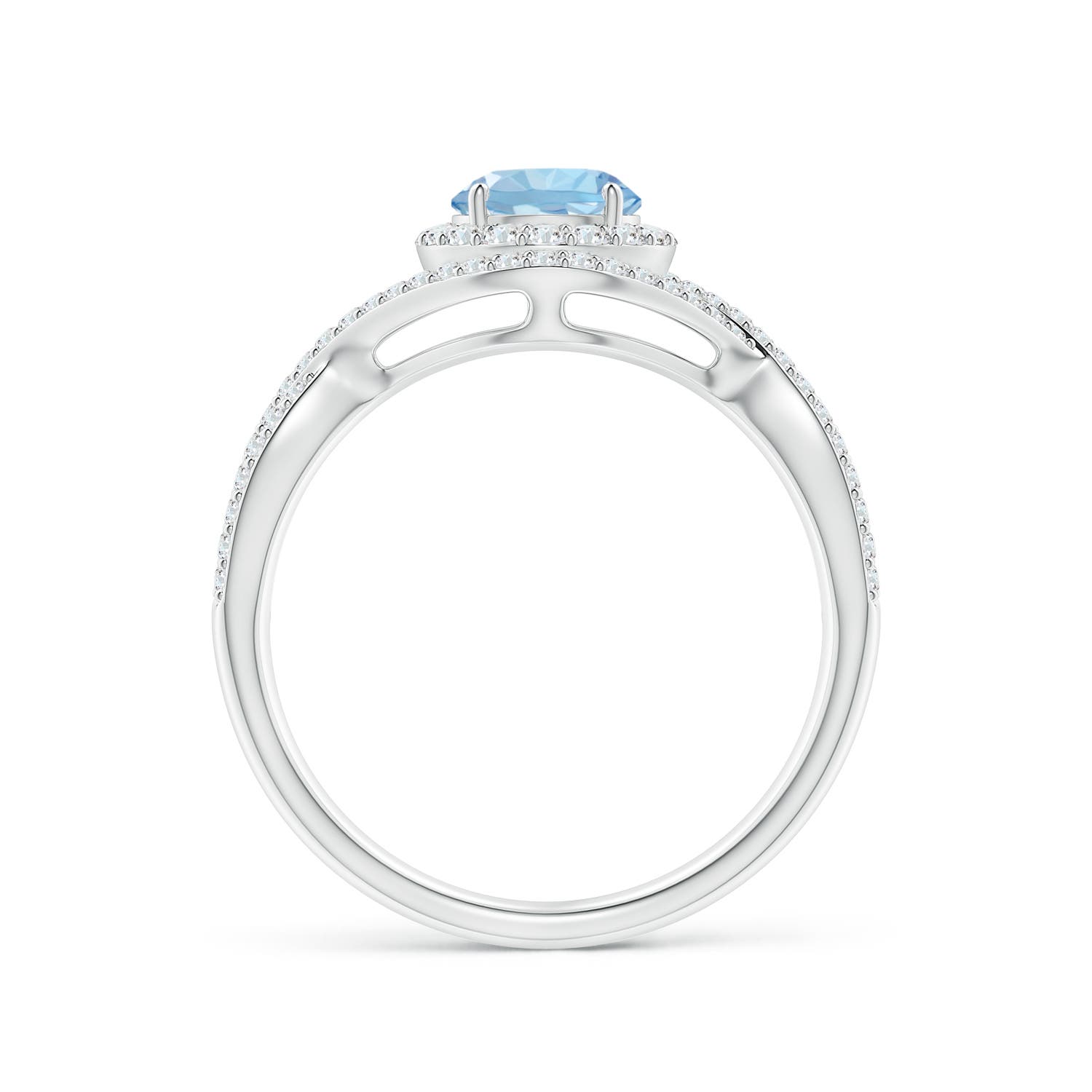 AAA - Aquamarine / 1.17 CT / 14 KT White Gold