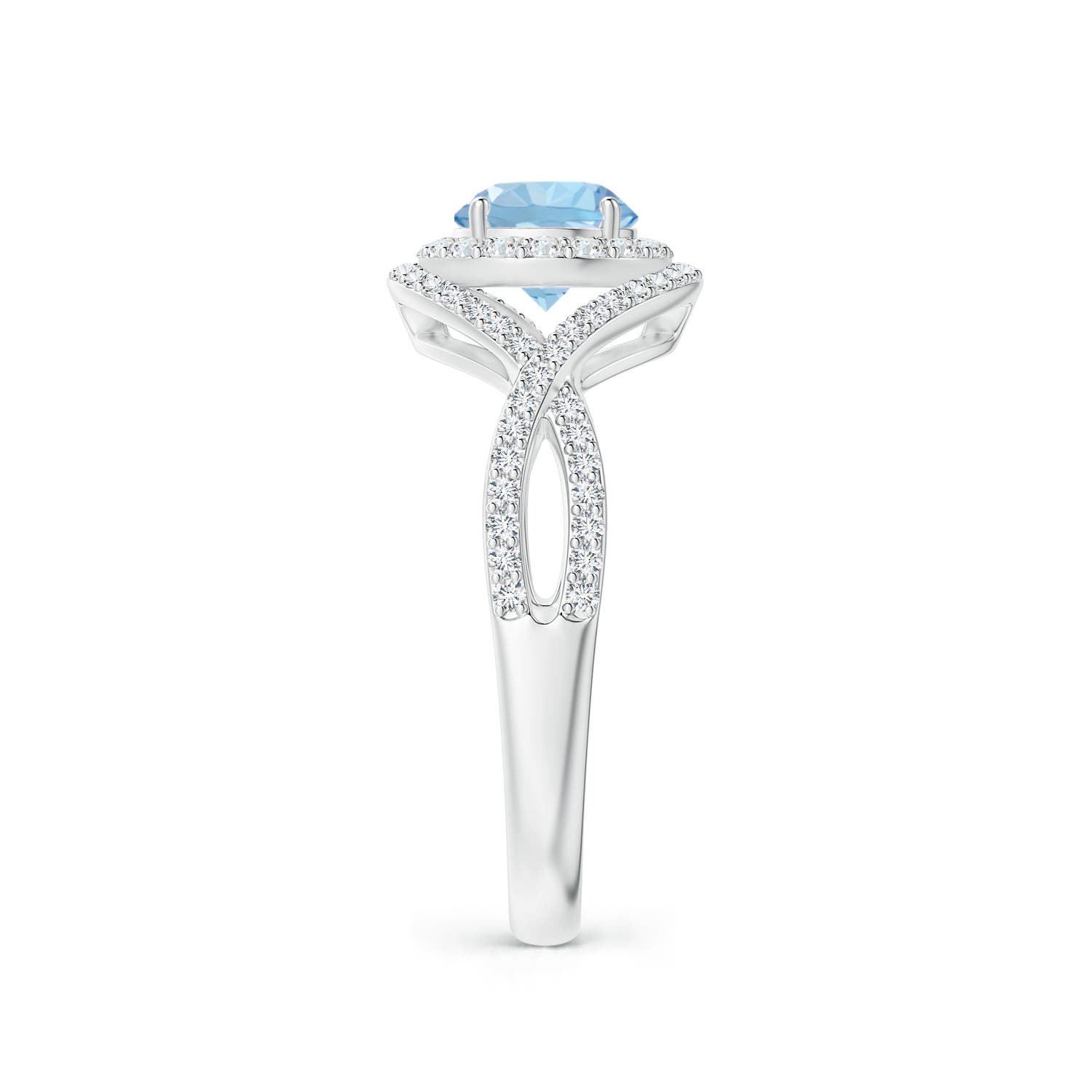 AAA - Aquamarine / 1.17 CT / 14 KT White Gold