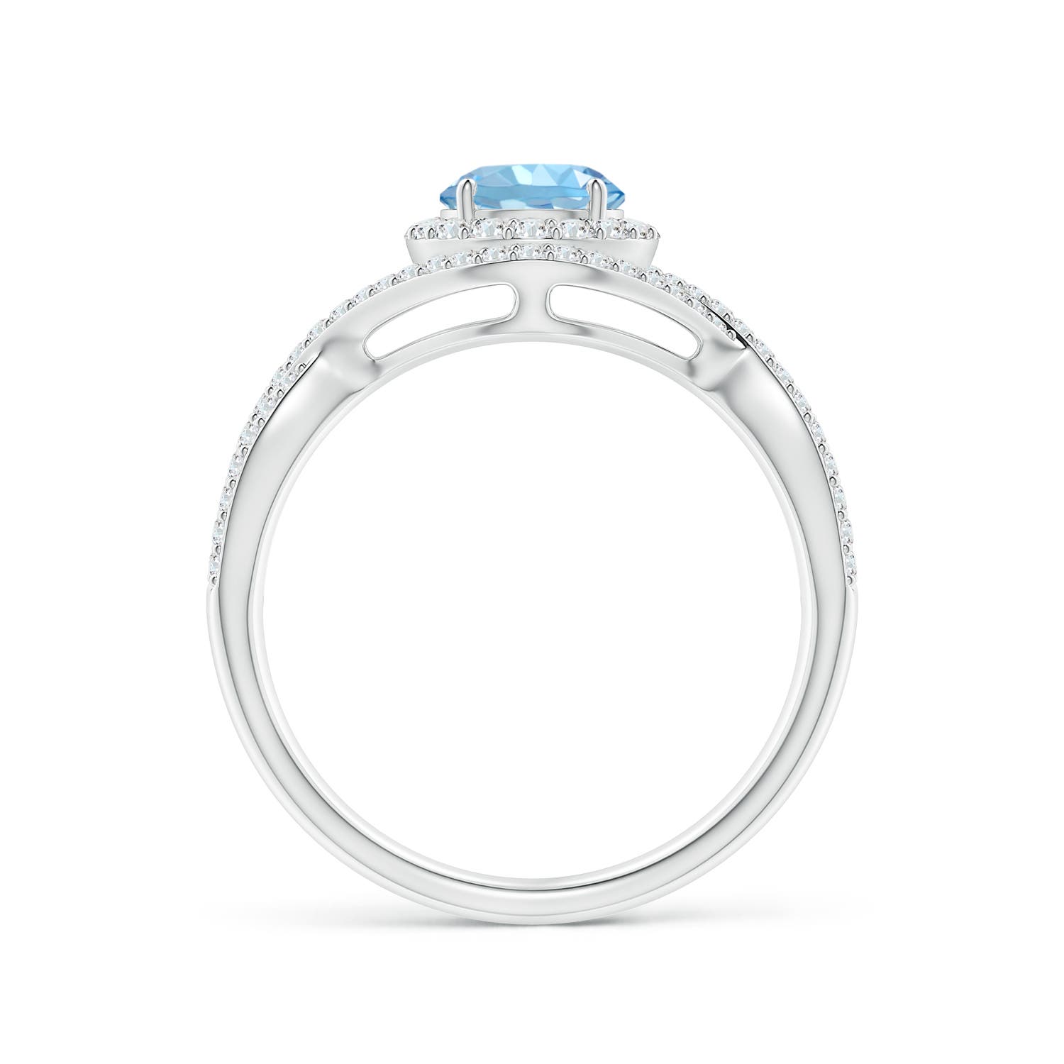 AAAA - Aquamarine / 1.17 CT / 14 KT White Gold