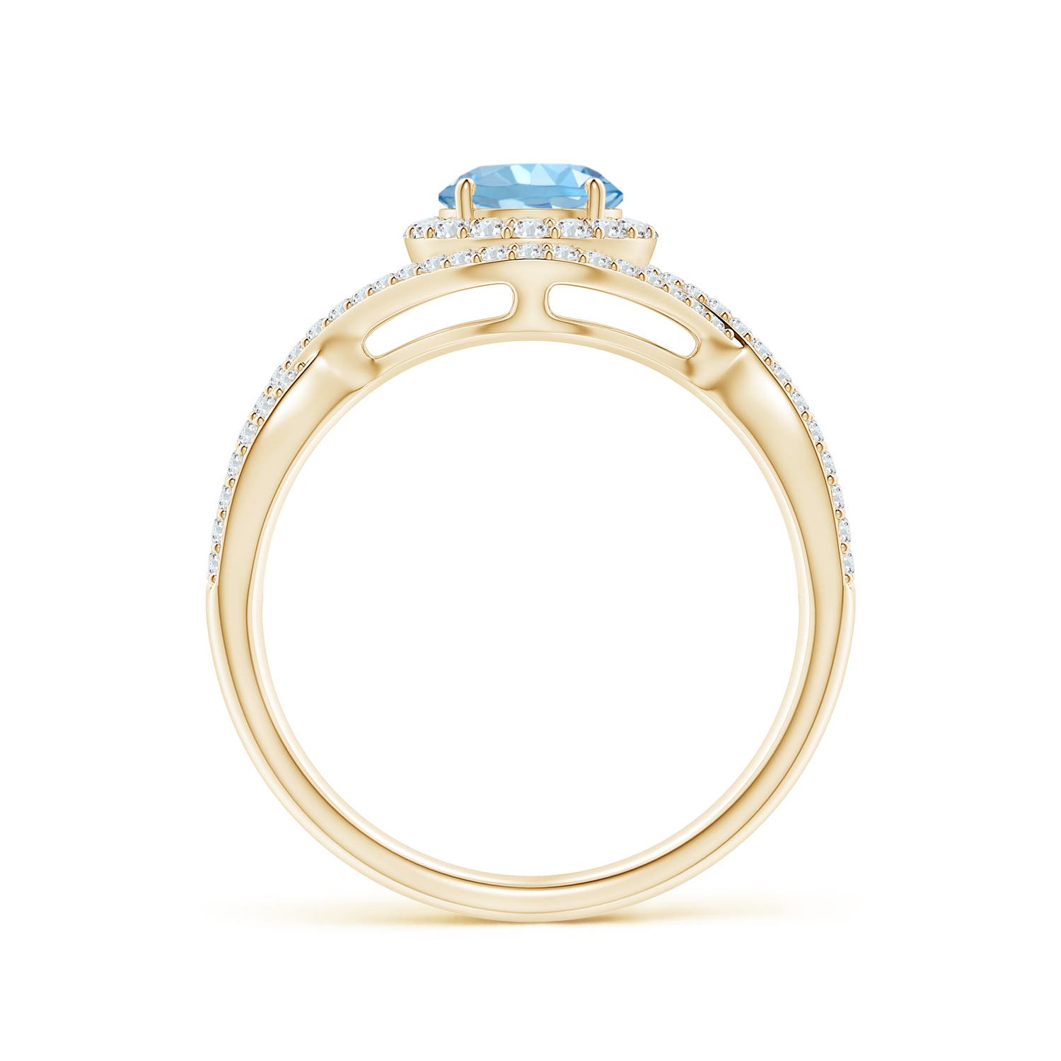 AAAA - Aquamarine / 1.17 CT / 14 KT Yellow Gold