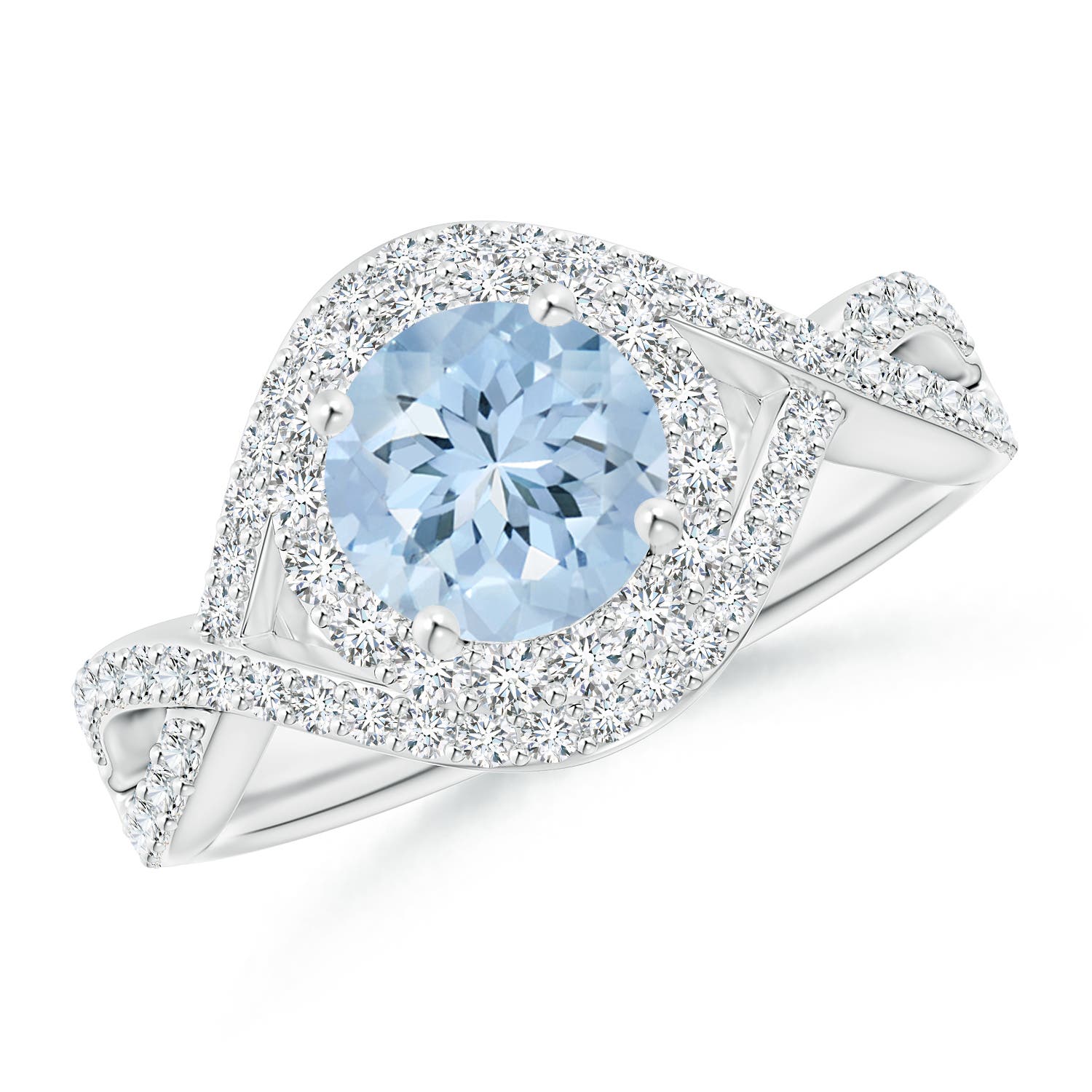 AA - Aquamarine / 1.74 CT / 14 KT White Gold