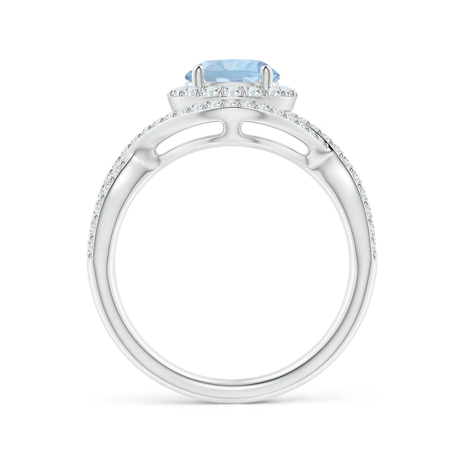 AA - Aquamarine / 1.74 CT / 14 KT White Gold