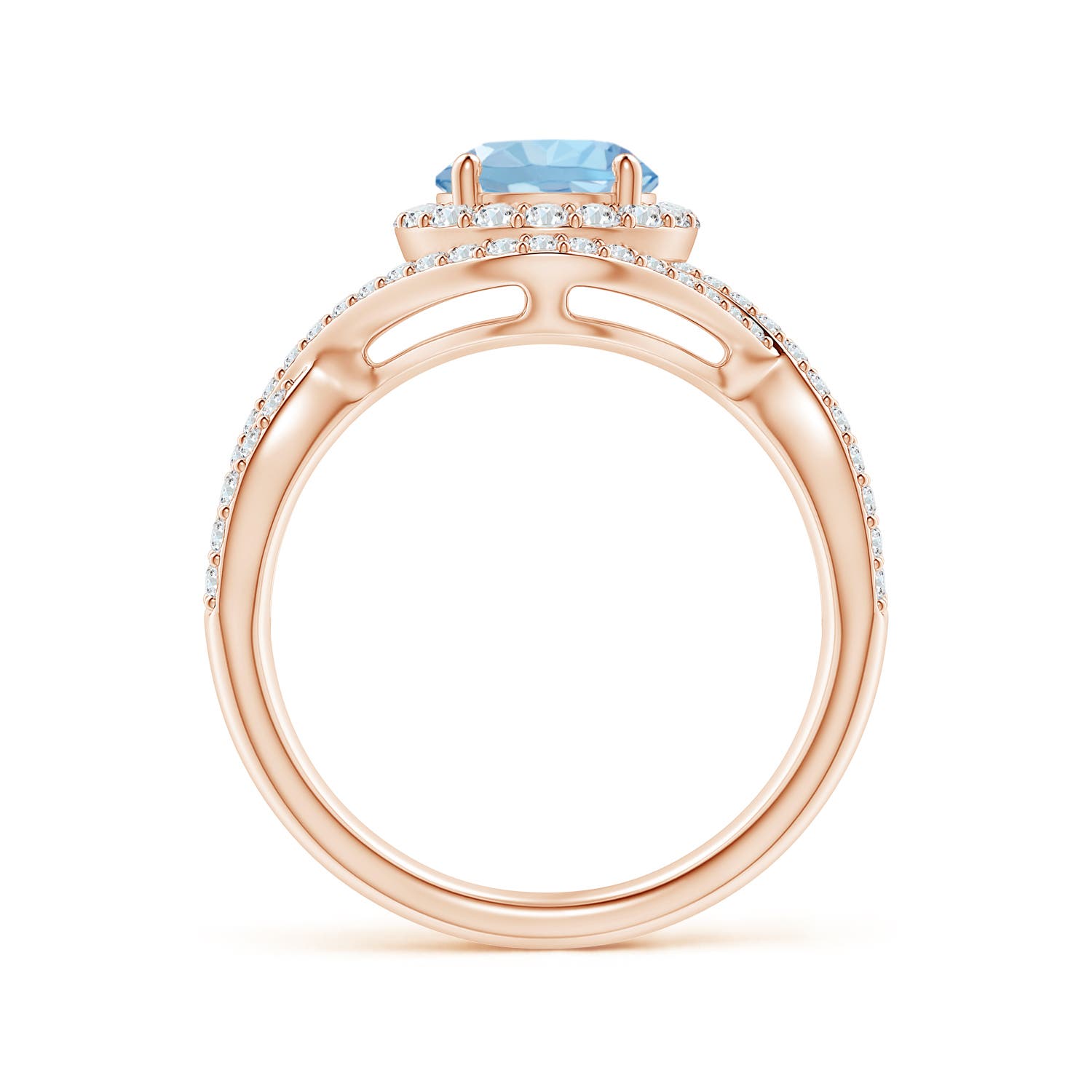 AAA - Aquamarine / 1.74 CT / 14 KT Rose Gold