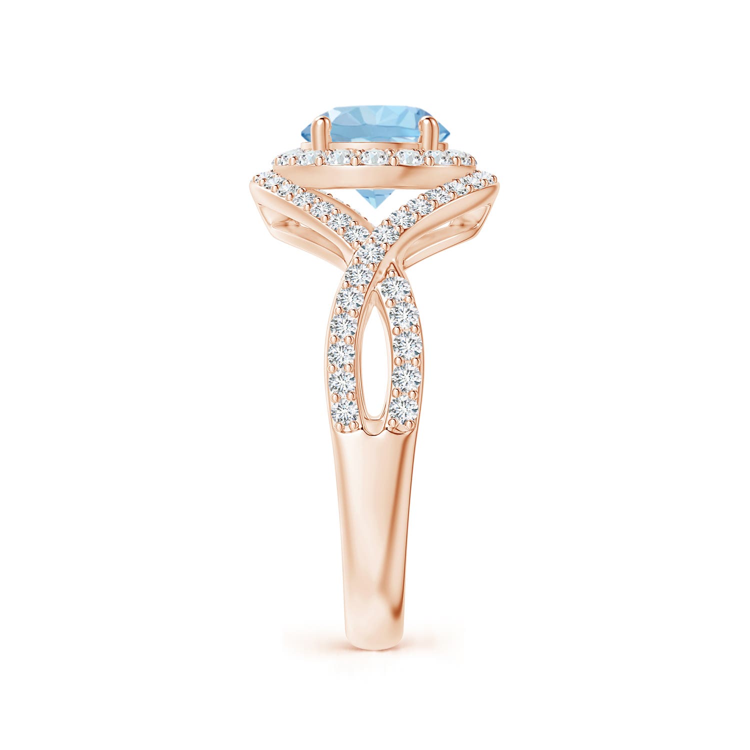 AAA - Aquamarine / 1.74 CT / 14 KT Rose Gold