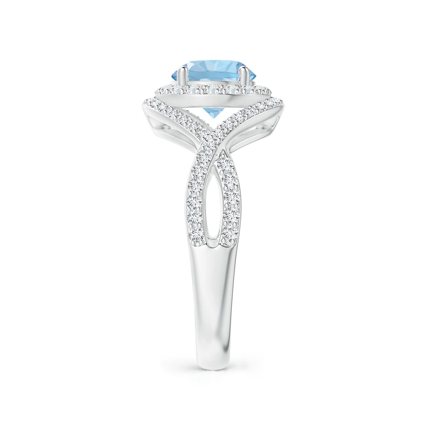 AAA - Aquamarine / 1.74 CT / 14 KT White Gold