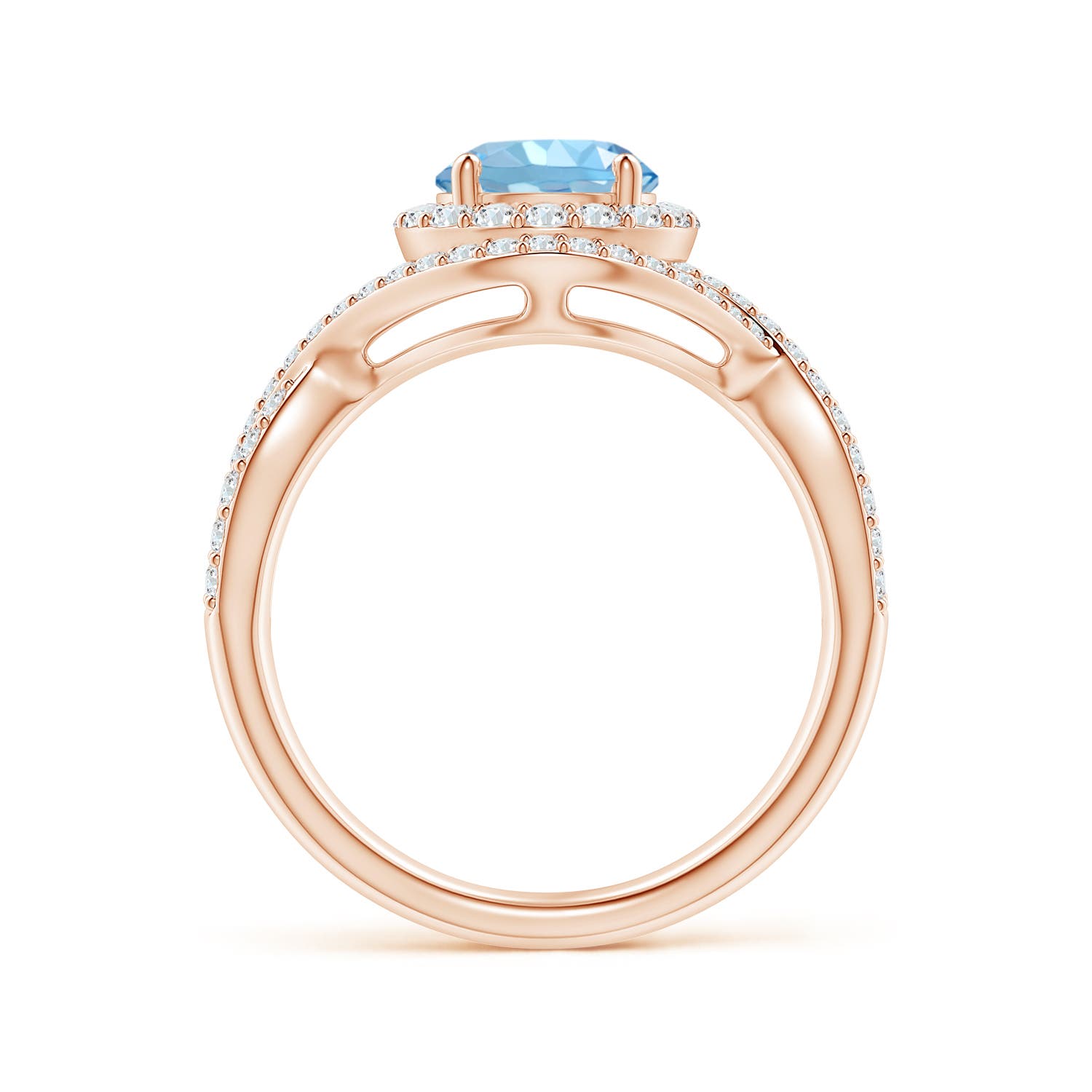 AAAA - Aquamarine / 1.74 CT / 14 KT Rose Gold