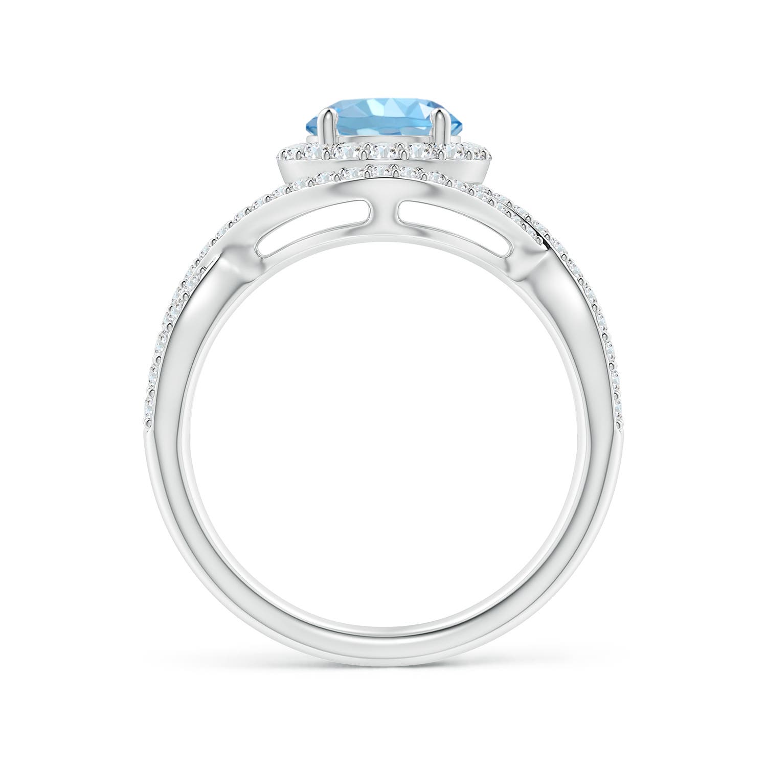 AAAA - Aquamarine / 1.74 CT / 14 KT White Gold