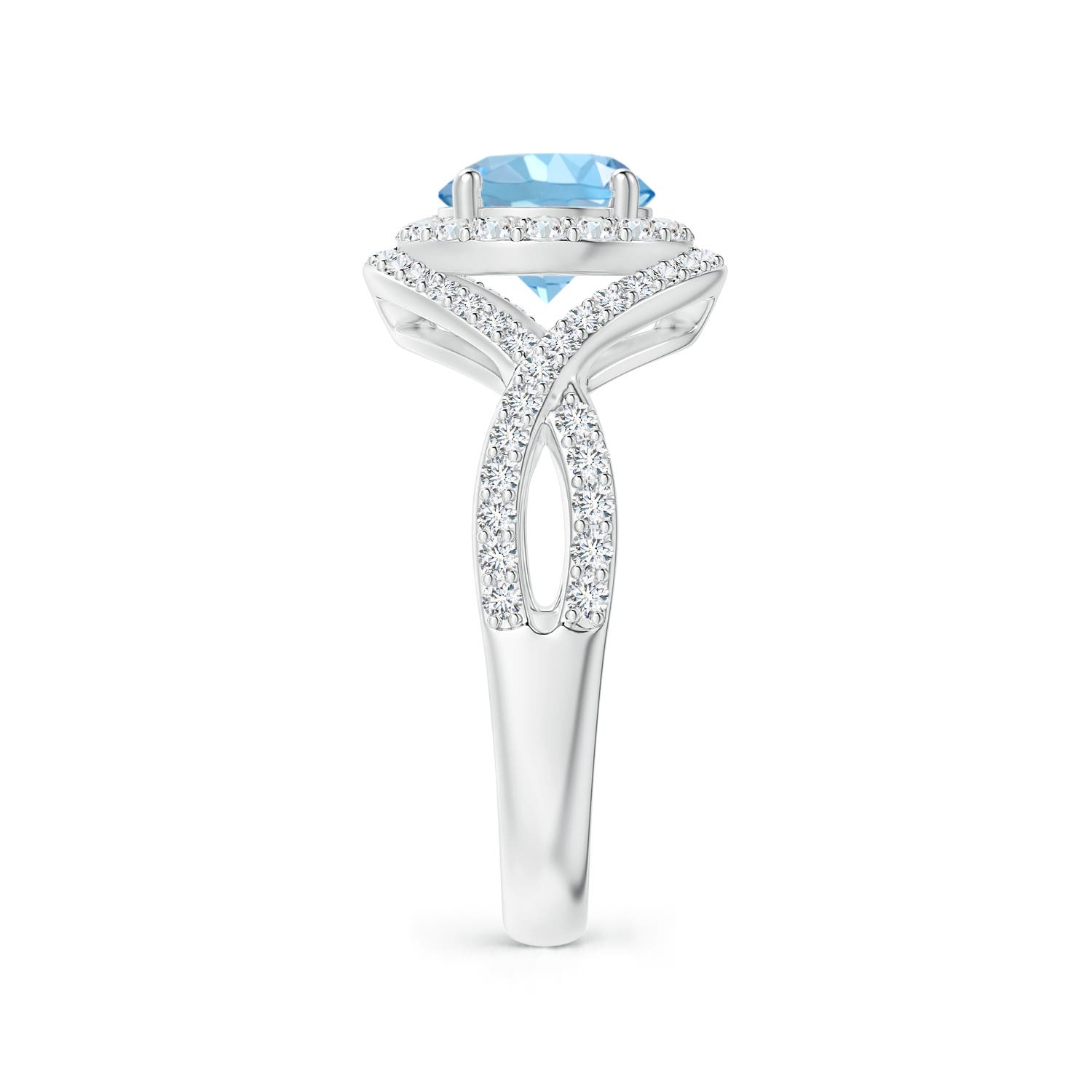 AAAA - Aquamarine / 1.74 CT / 14 KT White Gold