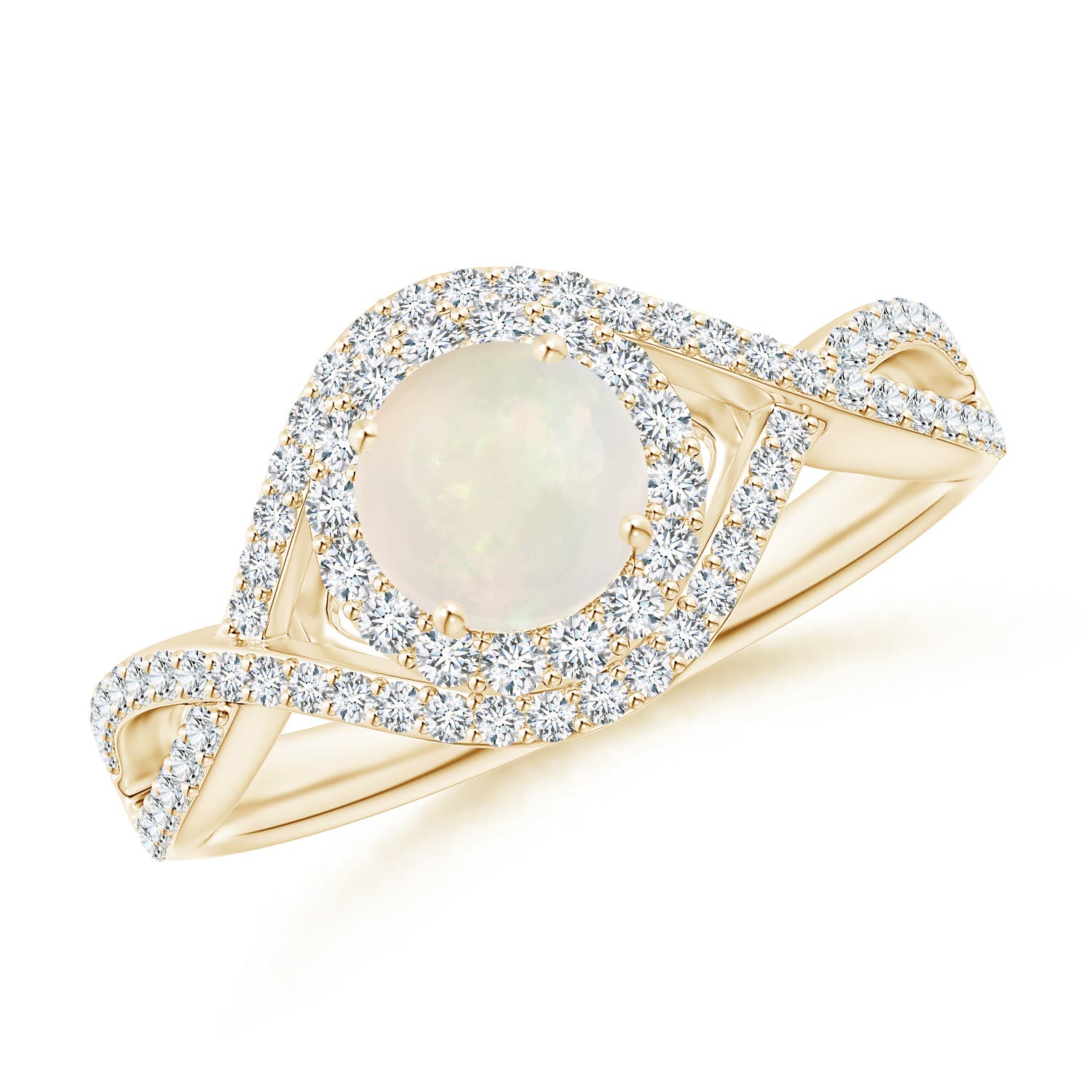 A - Opal / 0.95 CT / 14 KT Yellow Gold