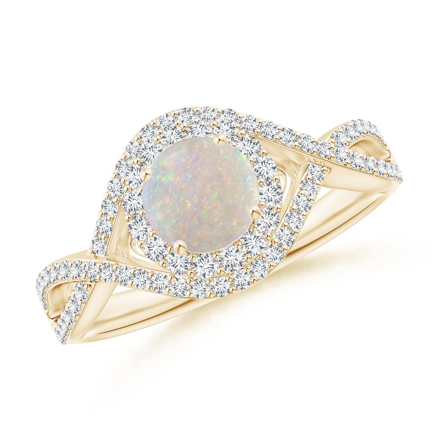 AA - Opal / 0.95 CT / 14 KT Yellow Gold