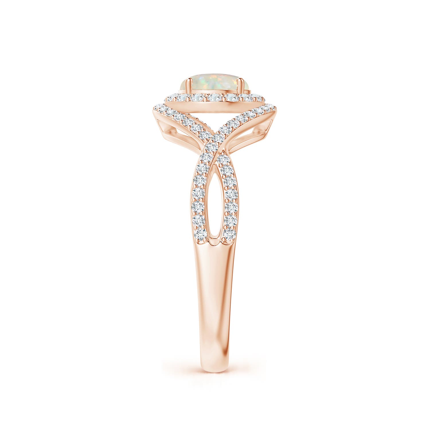 AAA - Opal / 0.95 CT / 14 KT Rose Gold