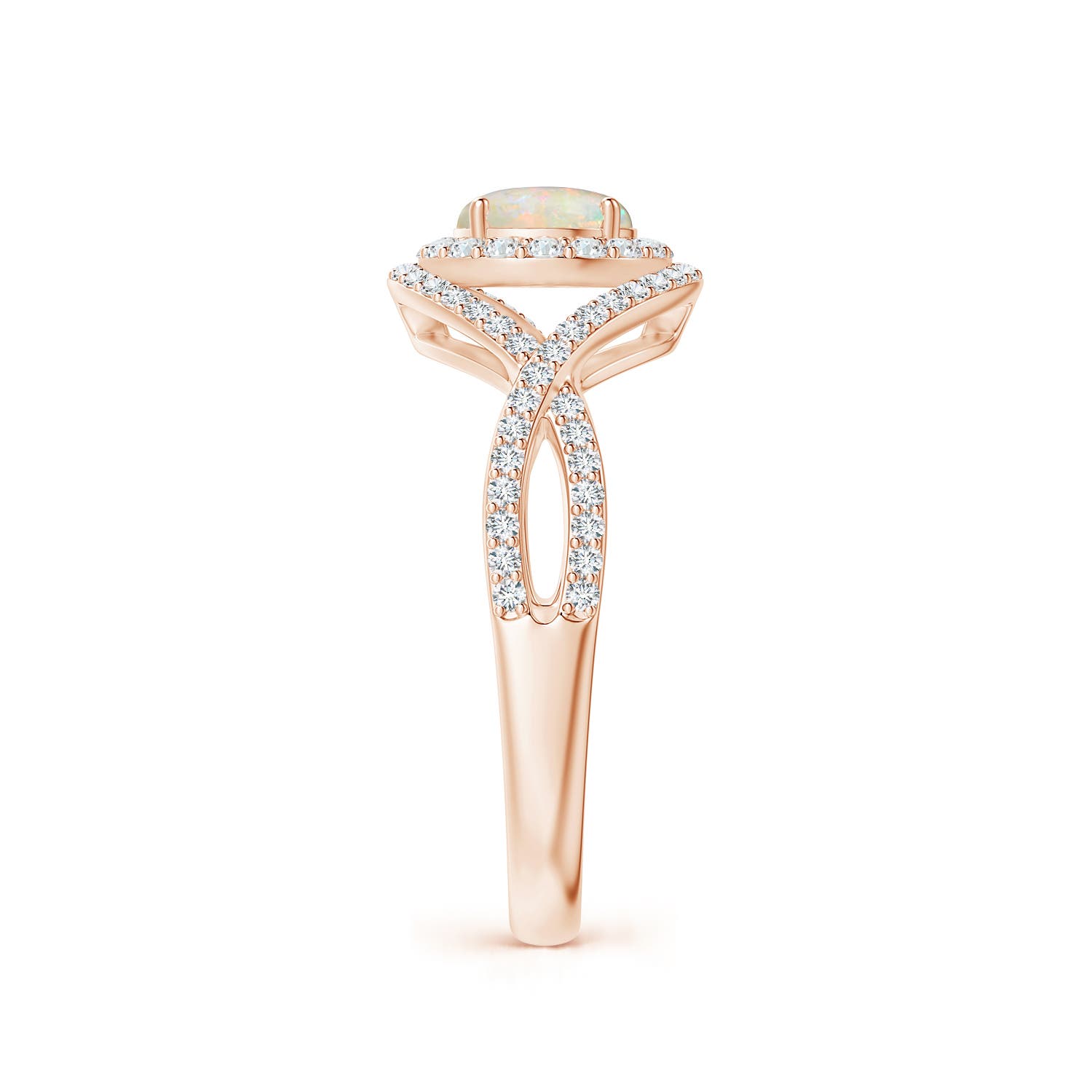 AAAA - Opal / 0.95 CT / 14 KT Rose Gold