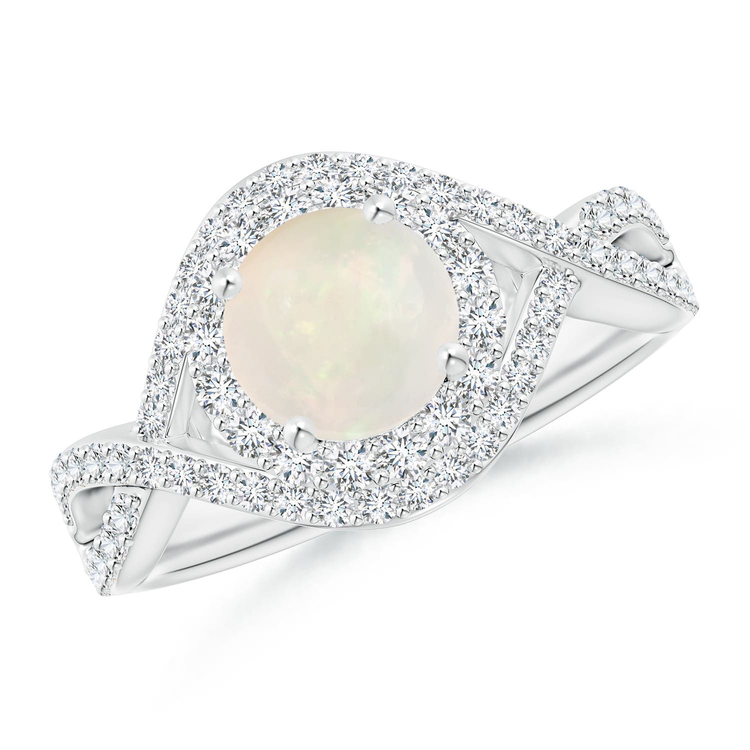 A - Opal / 1.37 CT / 14 KT White Gold