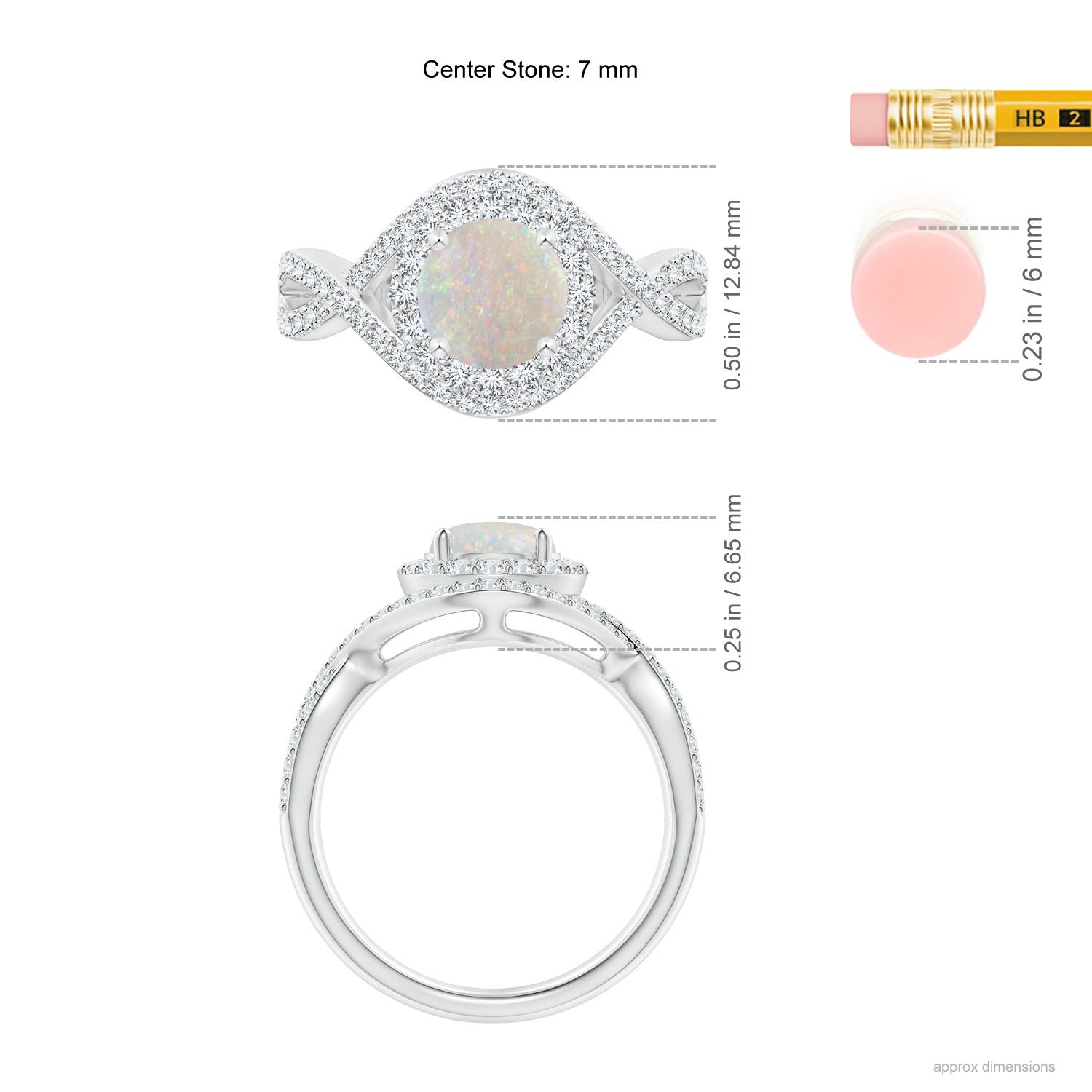 AA - Opal / 1.37 CT / 14 KT White Gold