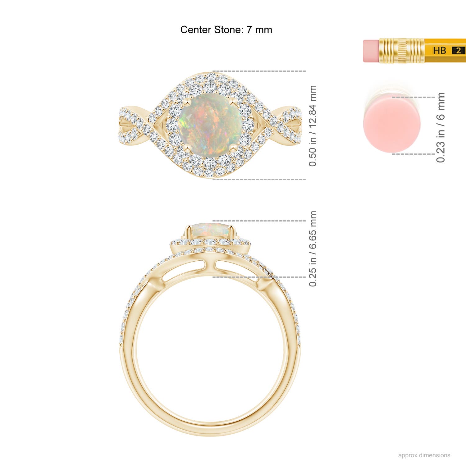 AAAA - Opal / 1.37 CT / 14 KT Yellow Gold