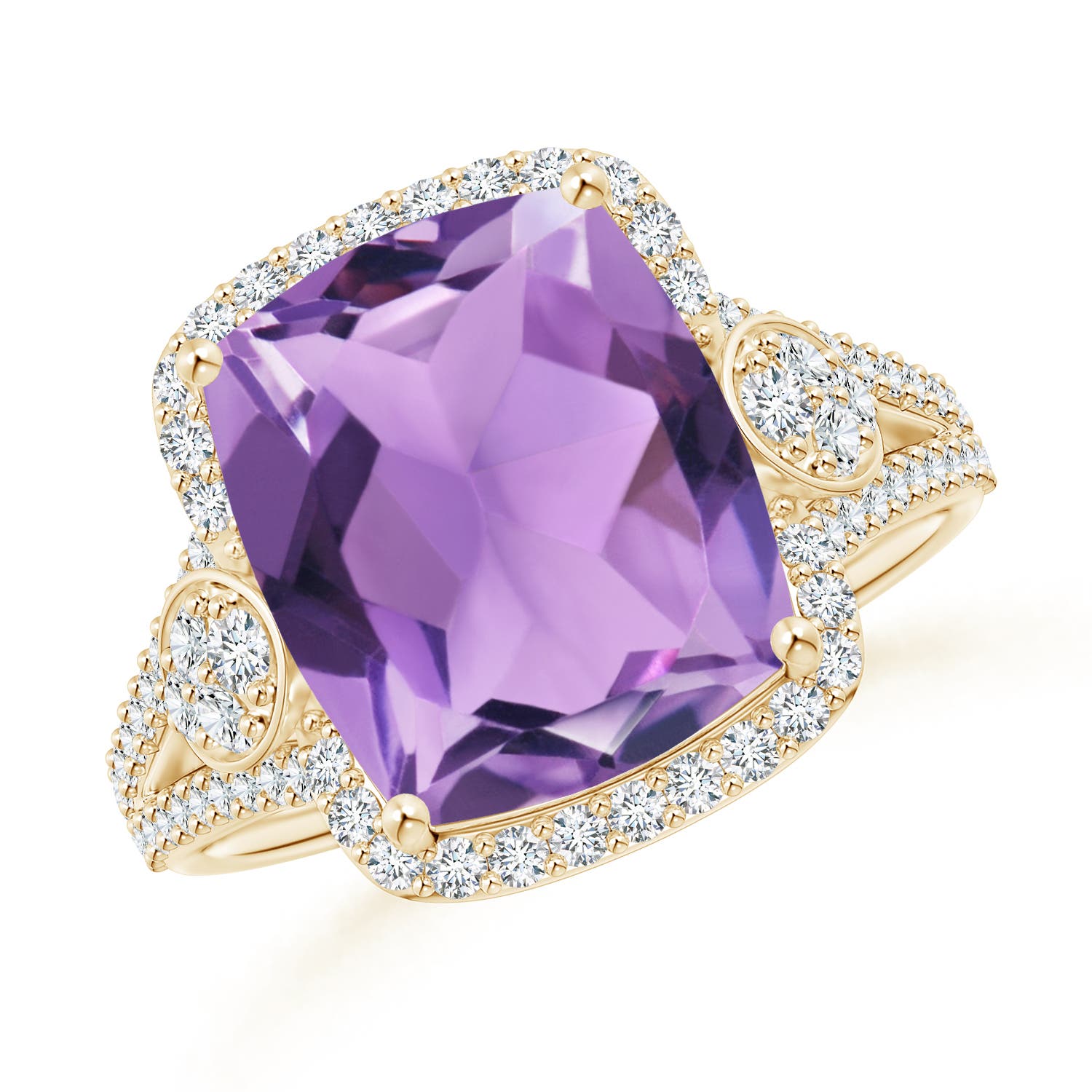 A - Amethyst / 5.06 CT / 14 KT Yellow Gold