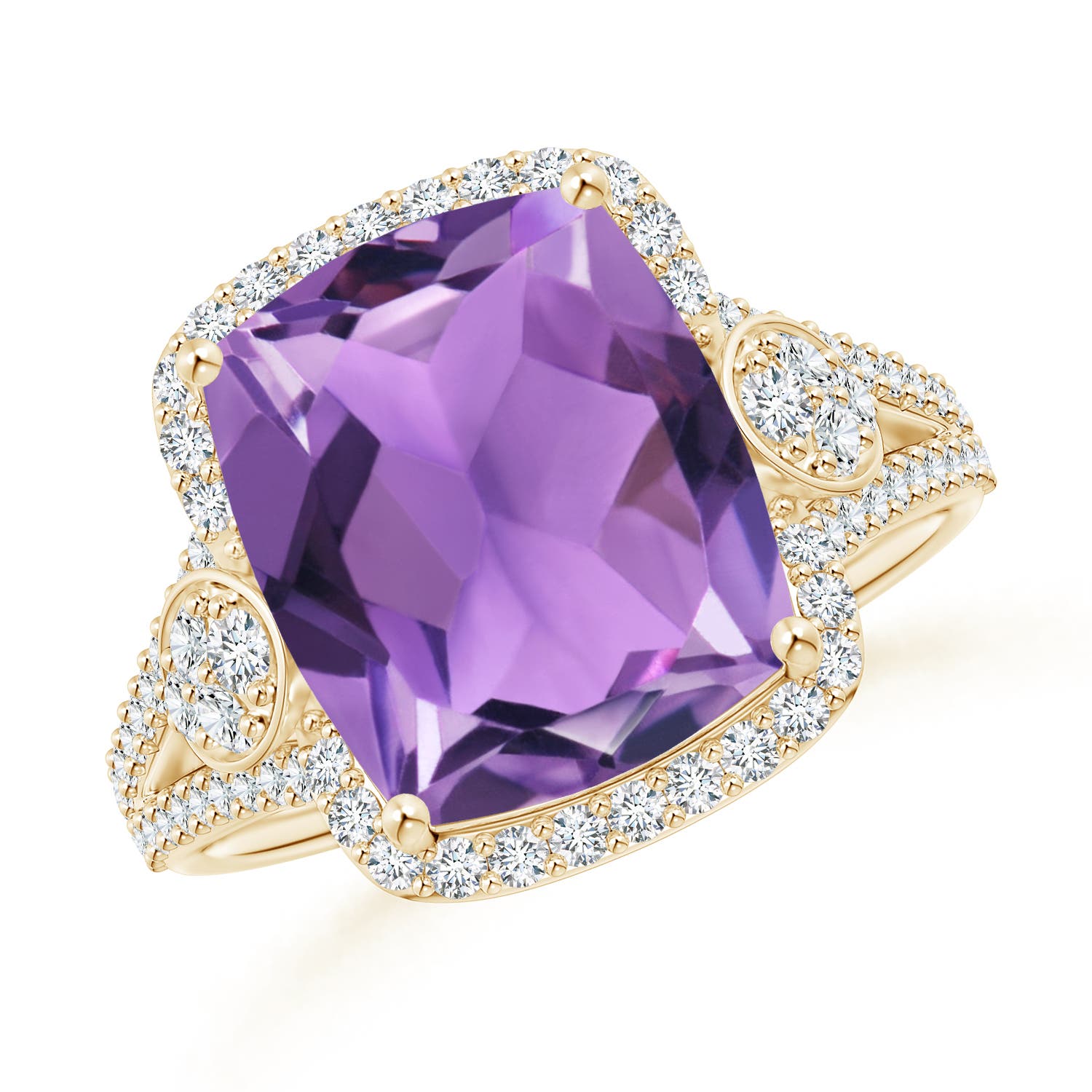 AA - Amethyst / 5.06 CT / 14 KT Yellow Gold