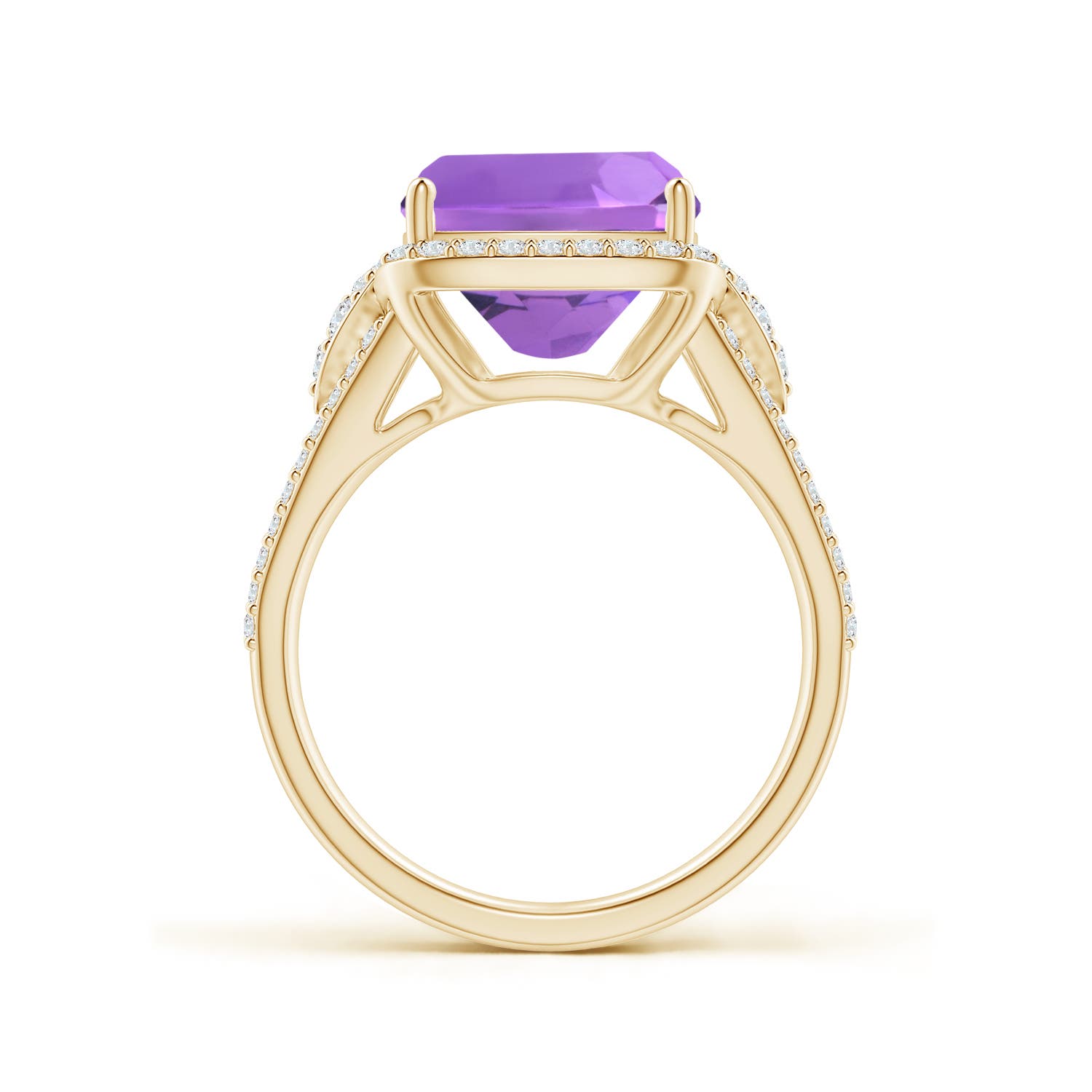 AA - Amethyst / 5.06 CT / 14 KT Yellow Gold