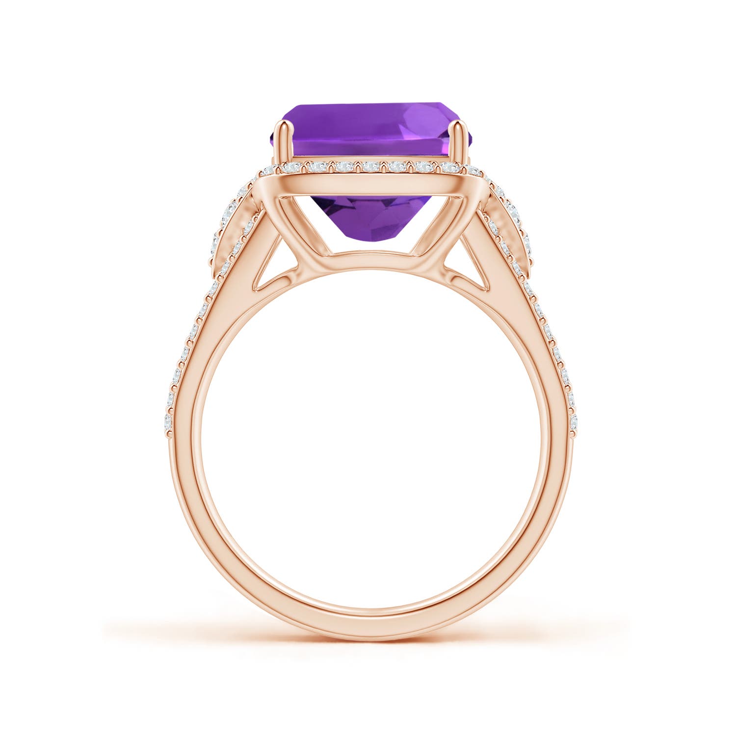 AAAA - Amethyst / 5.06 CT / 14 KT Rose Gold