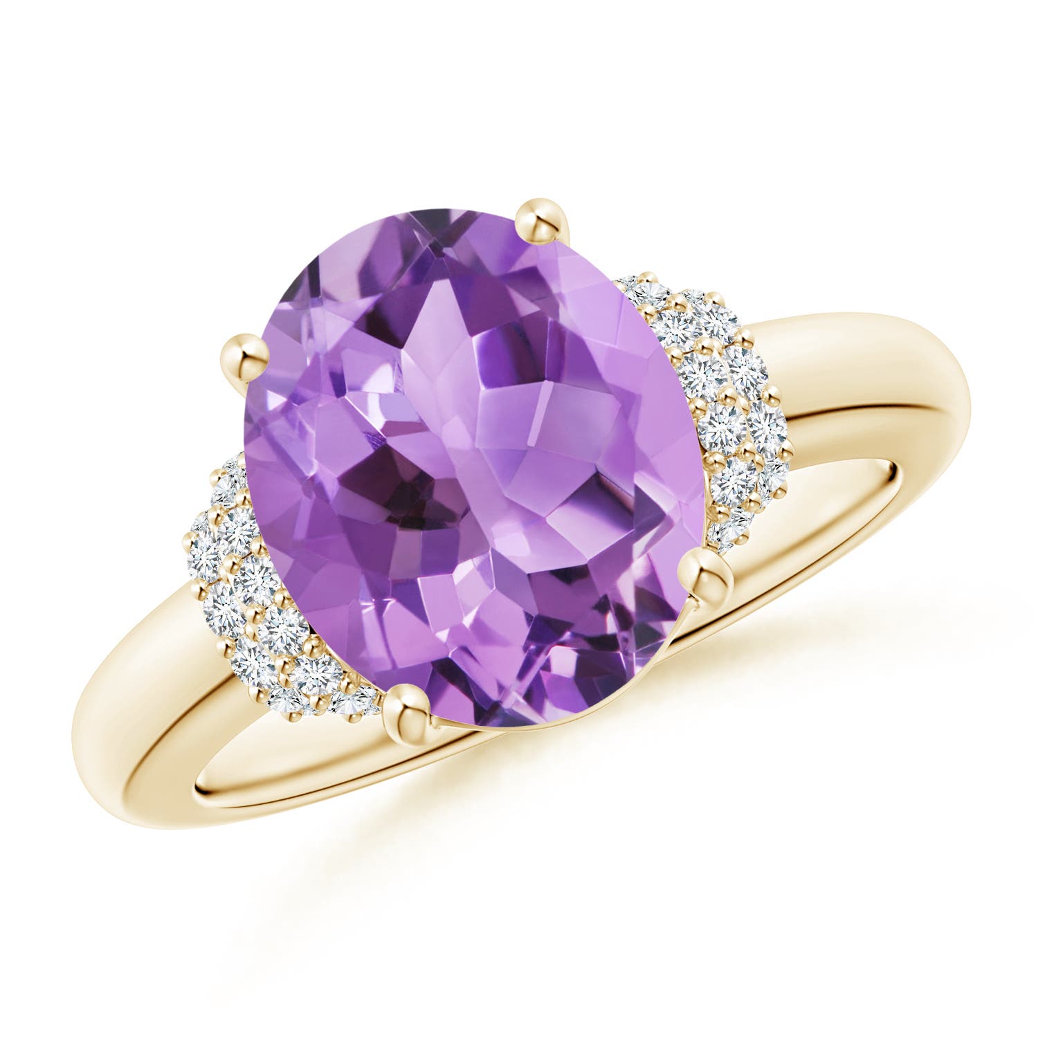 A - Amethyst / 3.35 CT / 14 KT Yellow Gold