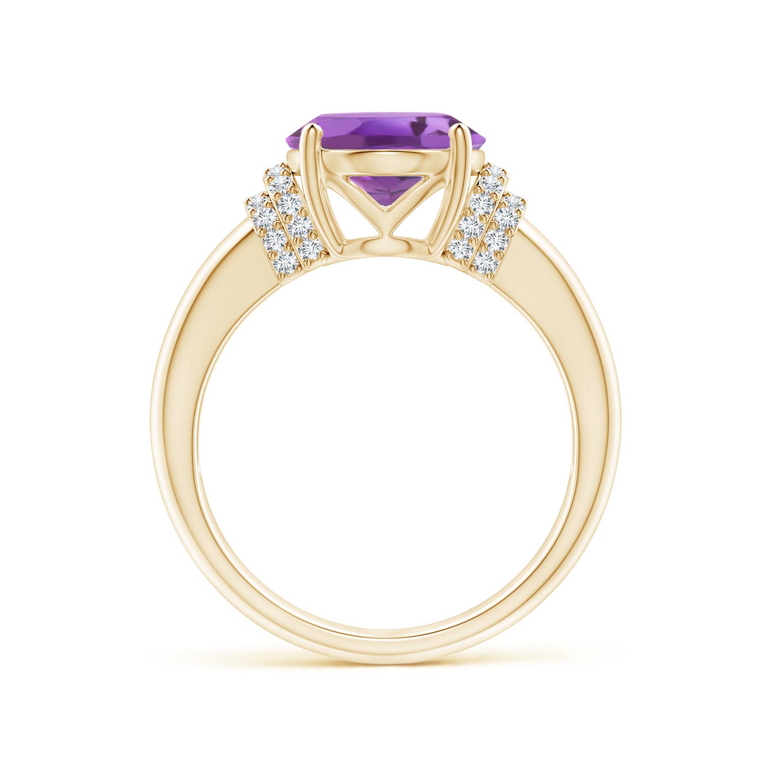 A - Amethyst / 3.35 CT / 14 KT Yellow Gold