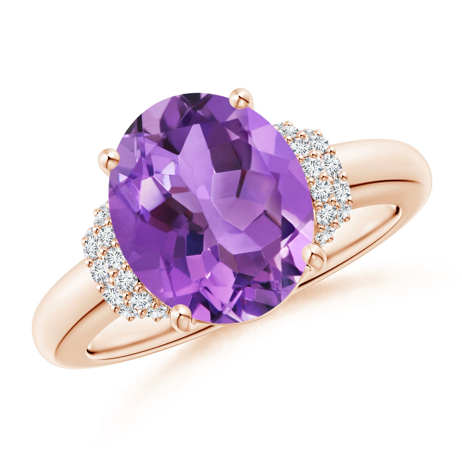 AA - Amethyst / 3.35 CT / 14 KT Rose Gold