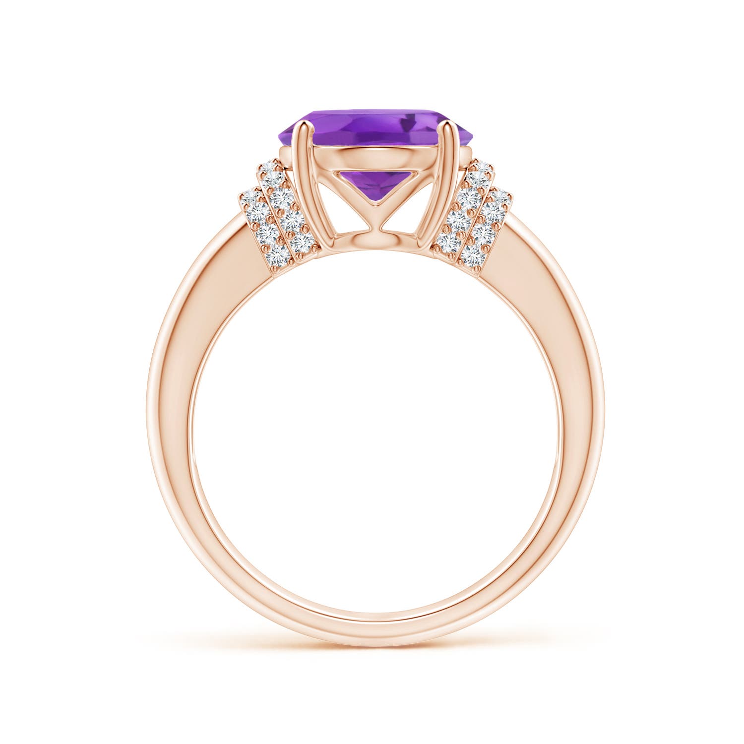 AA - Amethyst / 3.35 CT / 14 KT Rose Gold