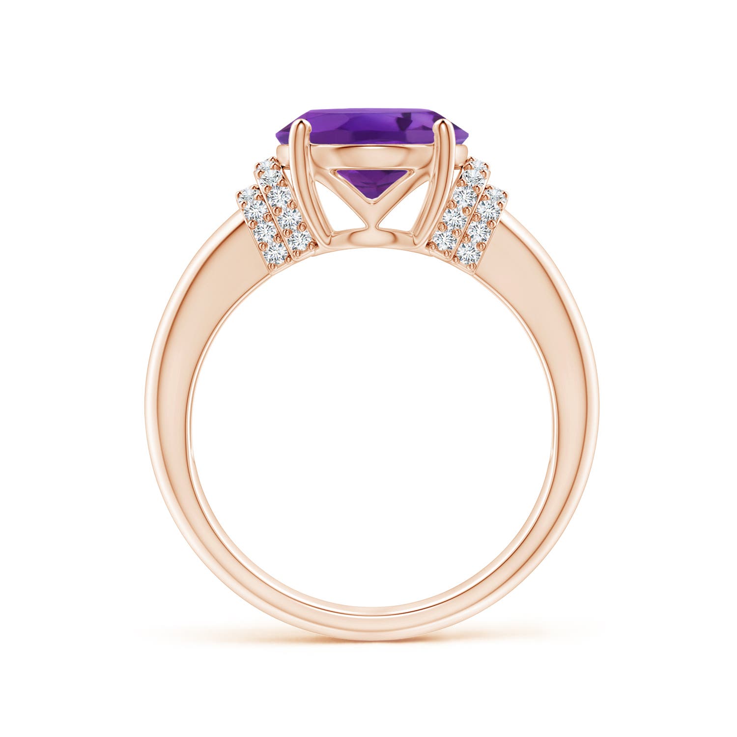 AAA - Amethyst / 3.35 CT / 14 KT Rose Gold