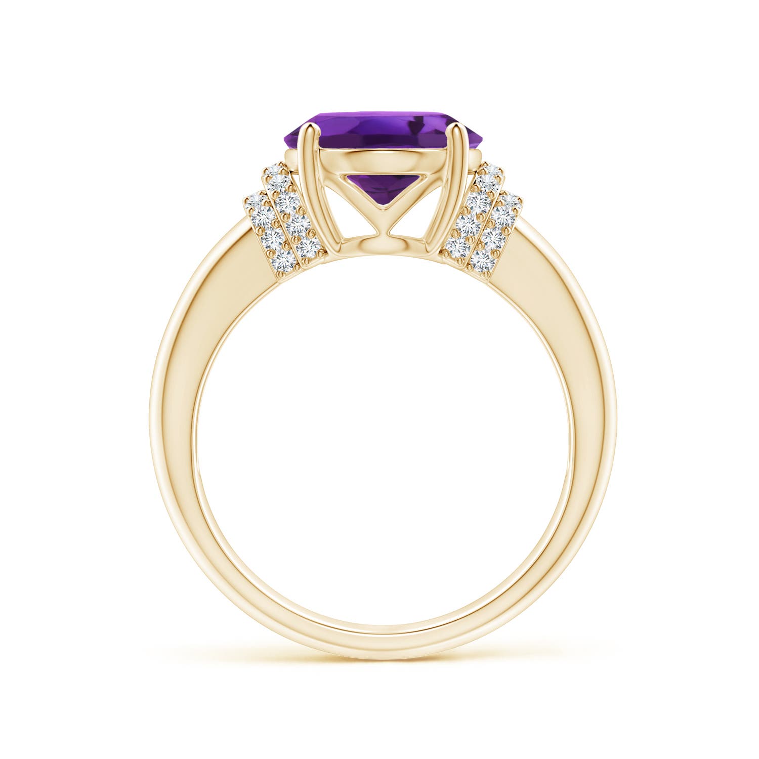 AAAA - Amethyst / 3.35 CT / 14 KT Yellow Gold