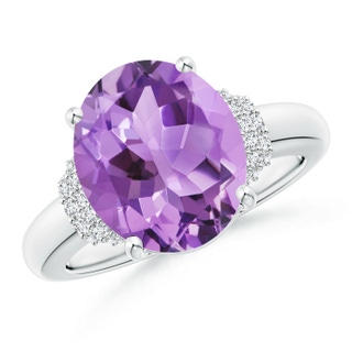 Oval A Amethyst