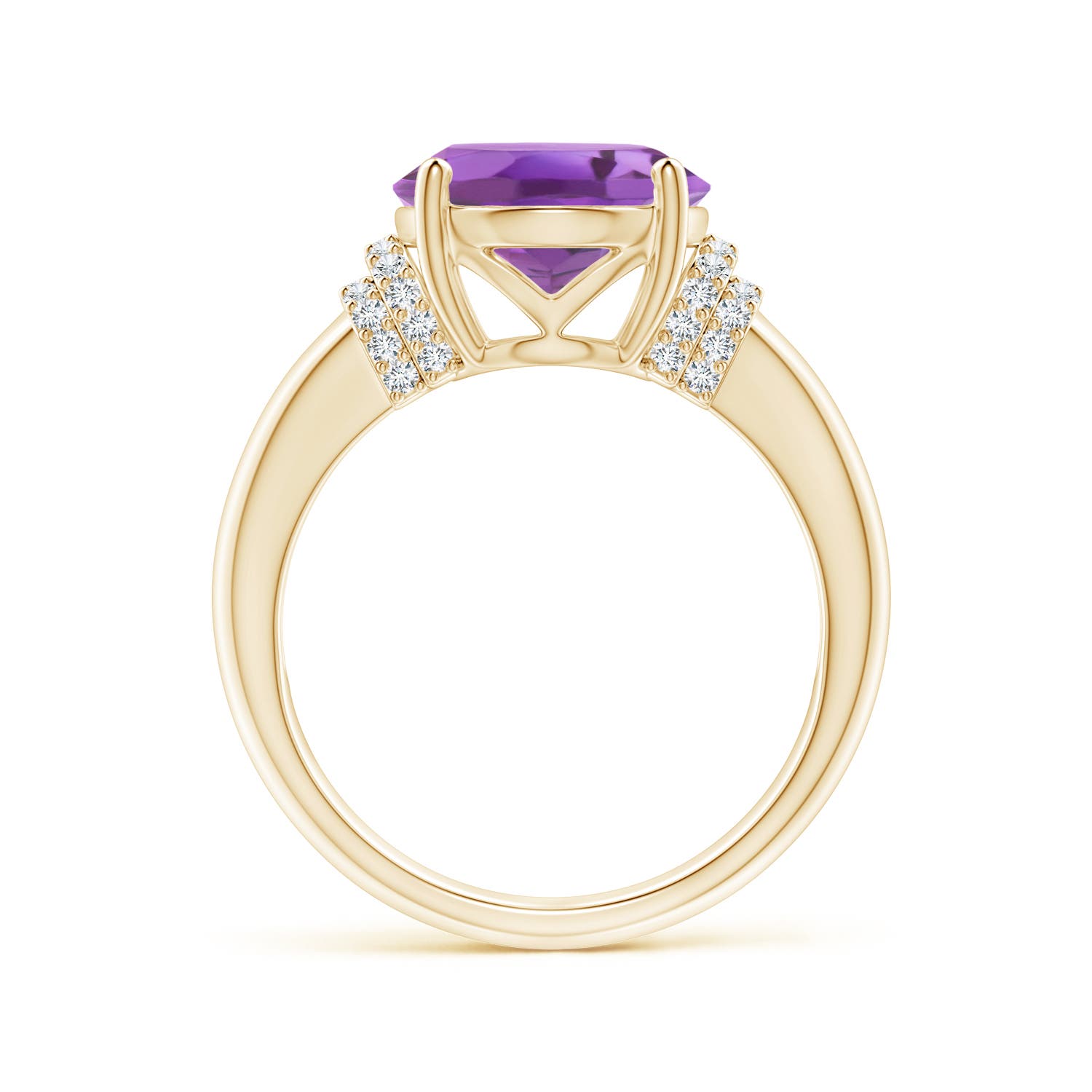 A - Amethyst / 4.54 CT / 14 KT Yellow Gold