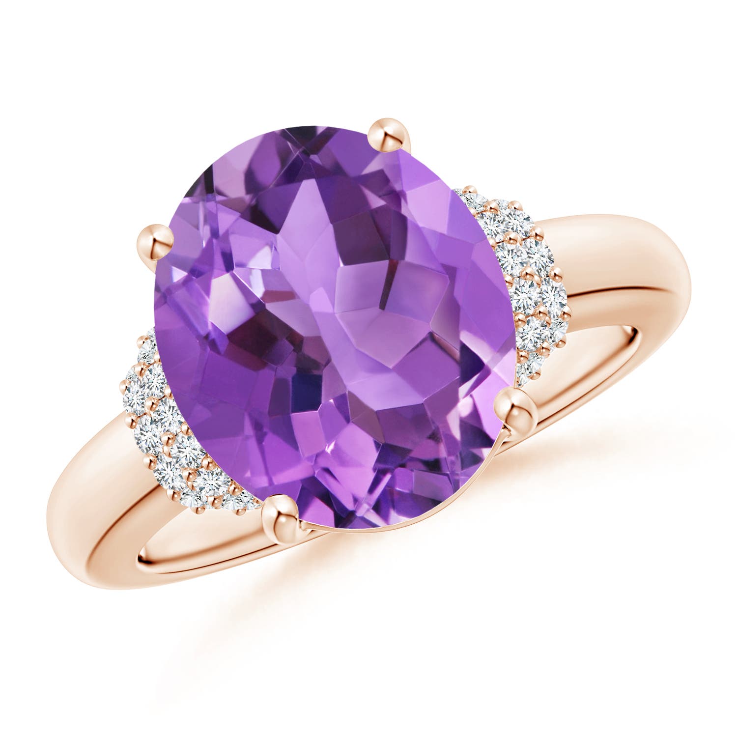 AA - Amethyst / 4.54 CT / 14 KT Rose Gold