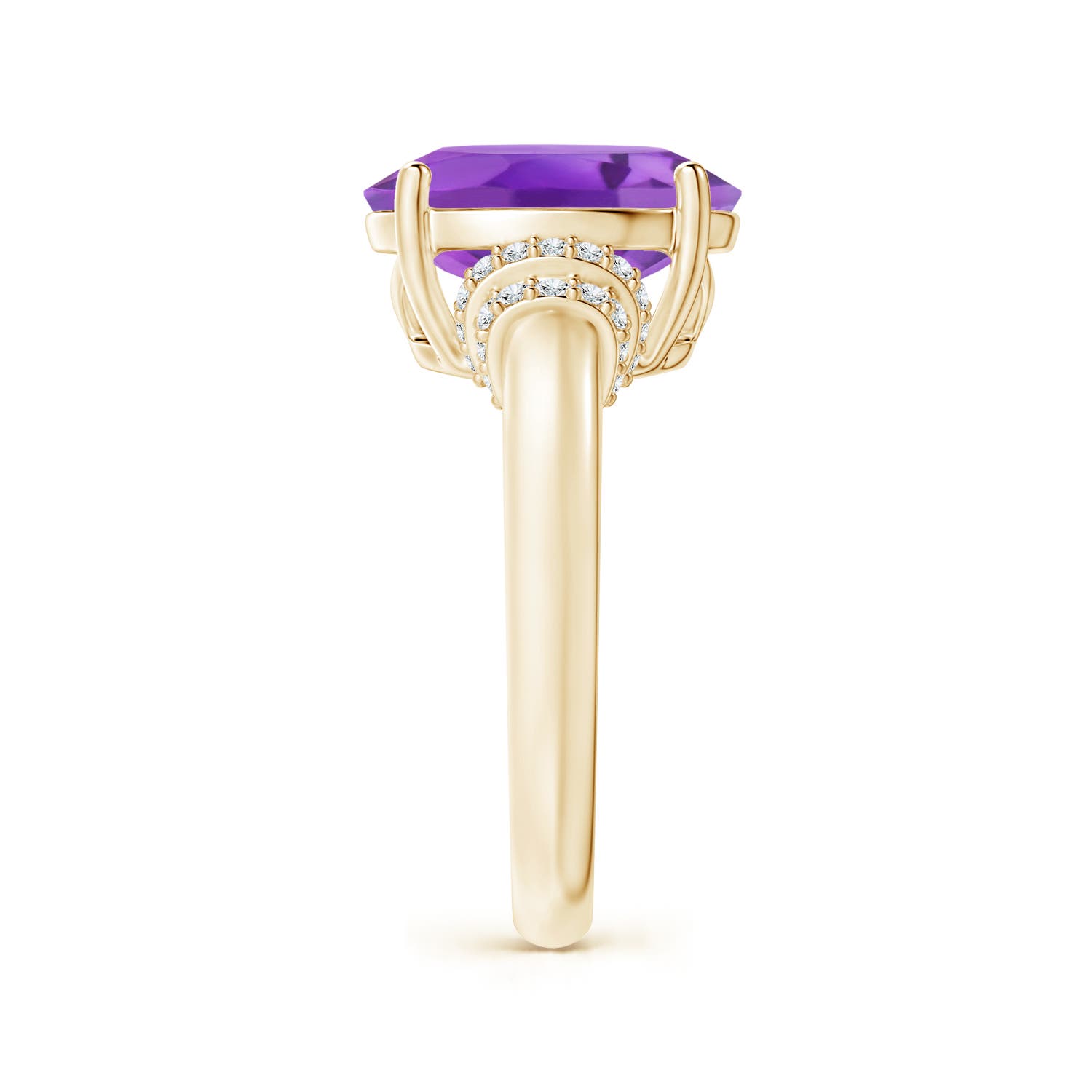 AA - Amethyst / 4.54 CT / 14 KT Yellow Gold