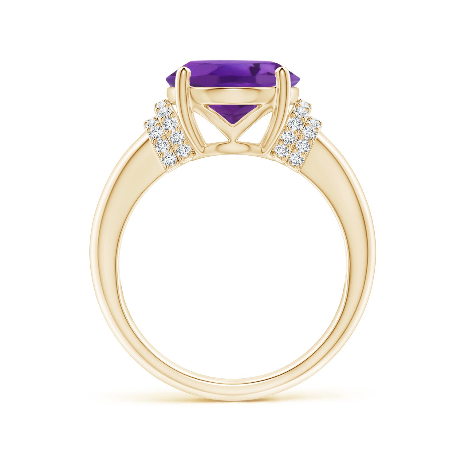 AAA - Amethyst / 4.54 CT / 14 KT Yellow Gold