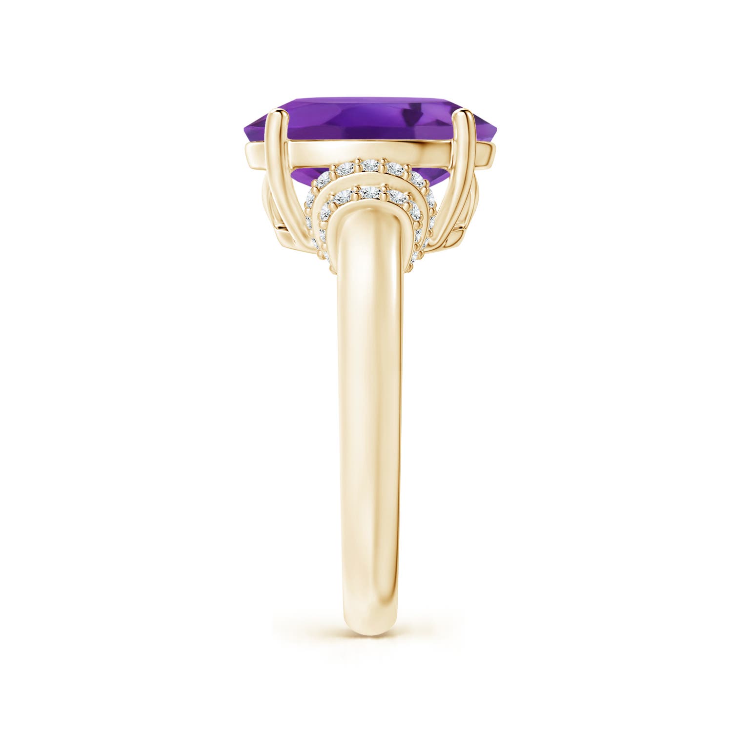 AAA - Amethyst / 4.54 CT / 14 KT Yellow Gold