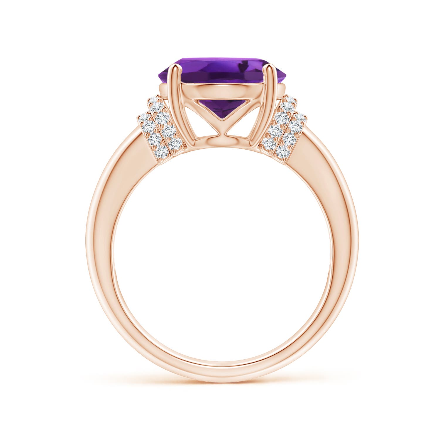 AAAA - Amethyst / 4.54 CT / 14 KT Rose Gold