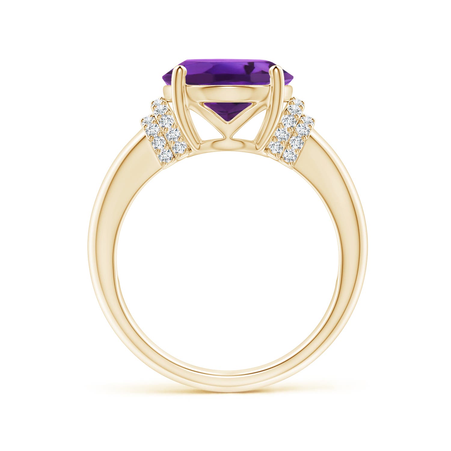 AAAA - Amethyst / 4.54 CT / 14 KT Yellow Gold