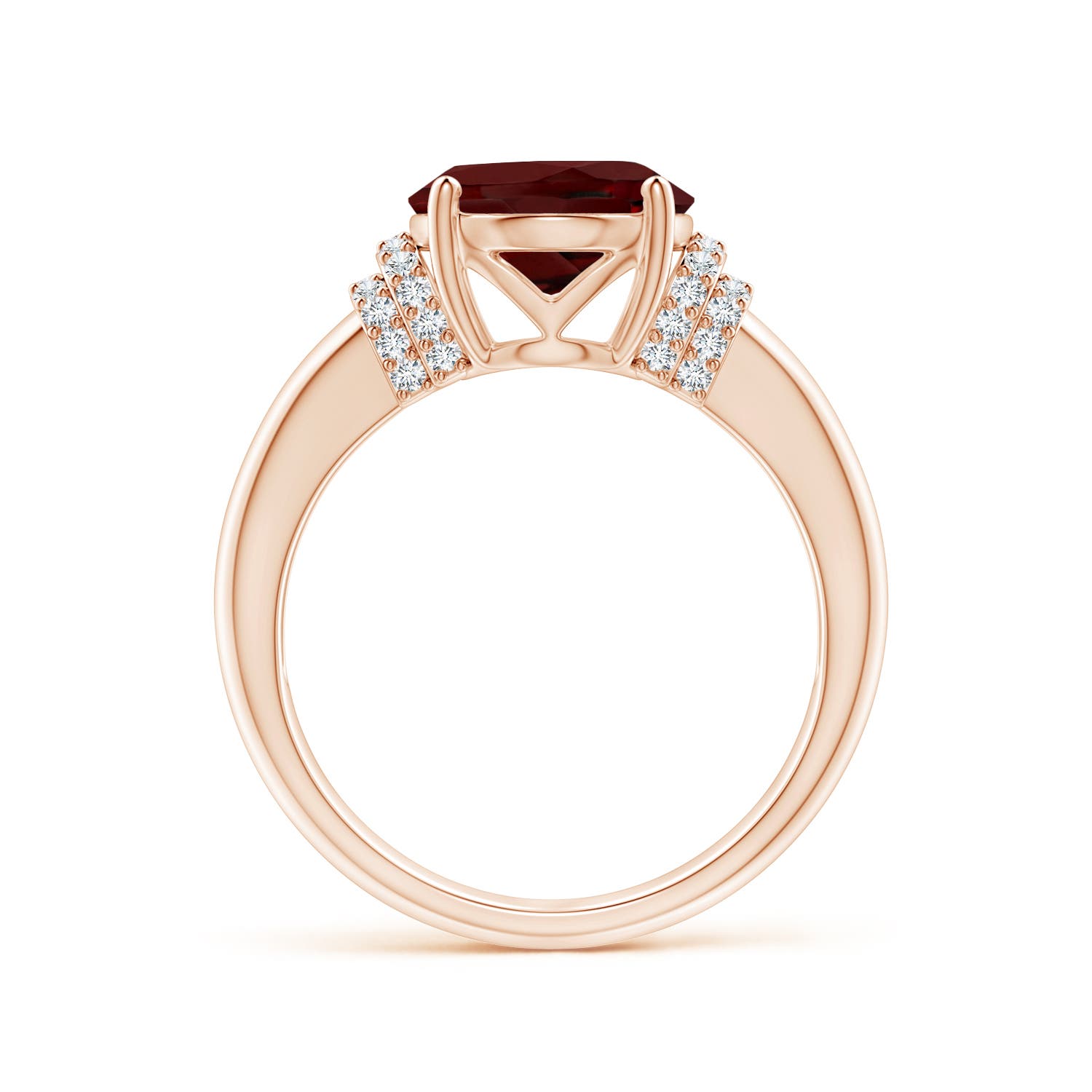 AAA - Garnet / 4.4 CT / 14 KT Rose Gold