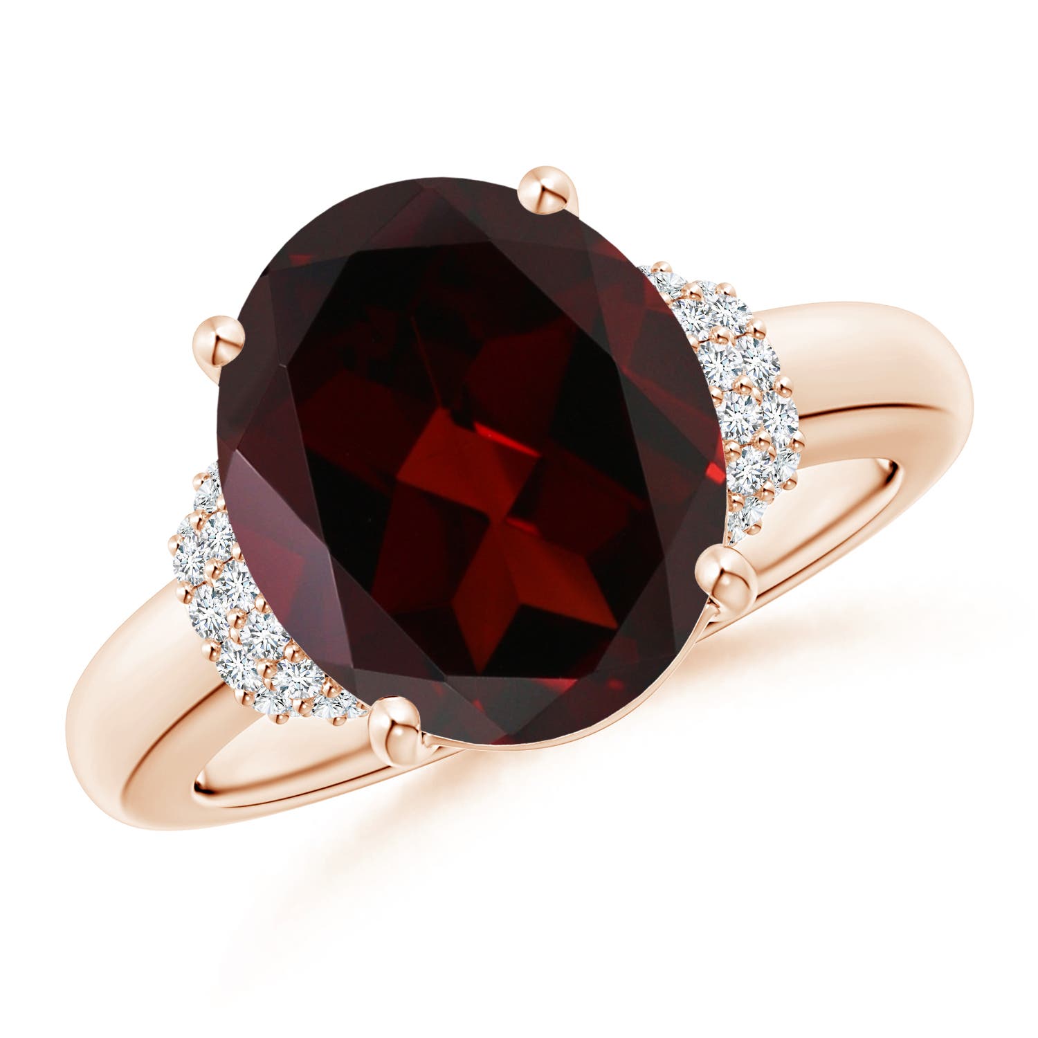 A - Garnet / 5.39 CT / 14 KT Rose Gold