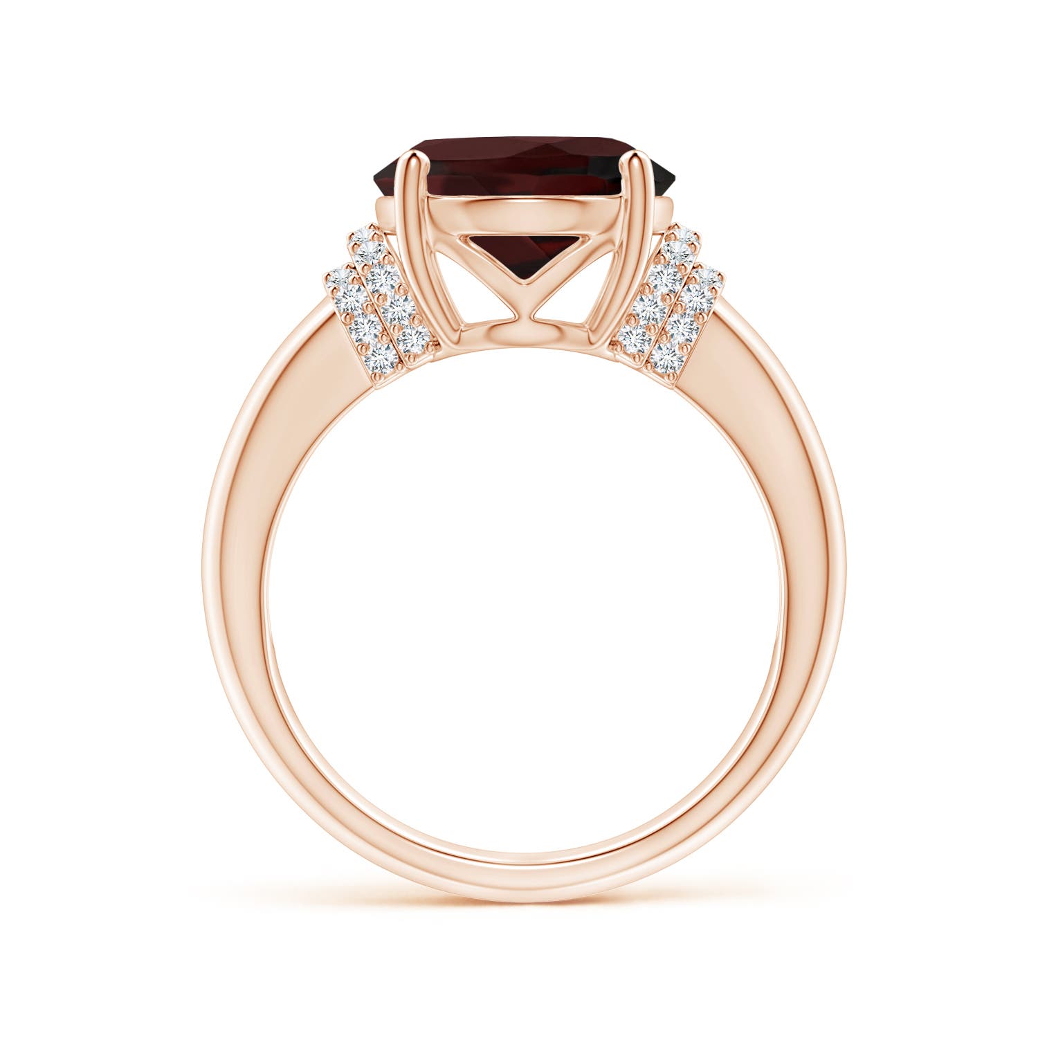 A - Garnet / 5.39 CT / 14 KT Rose Gold