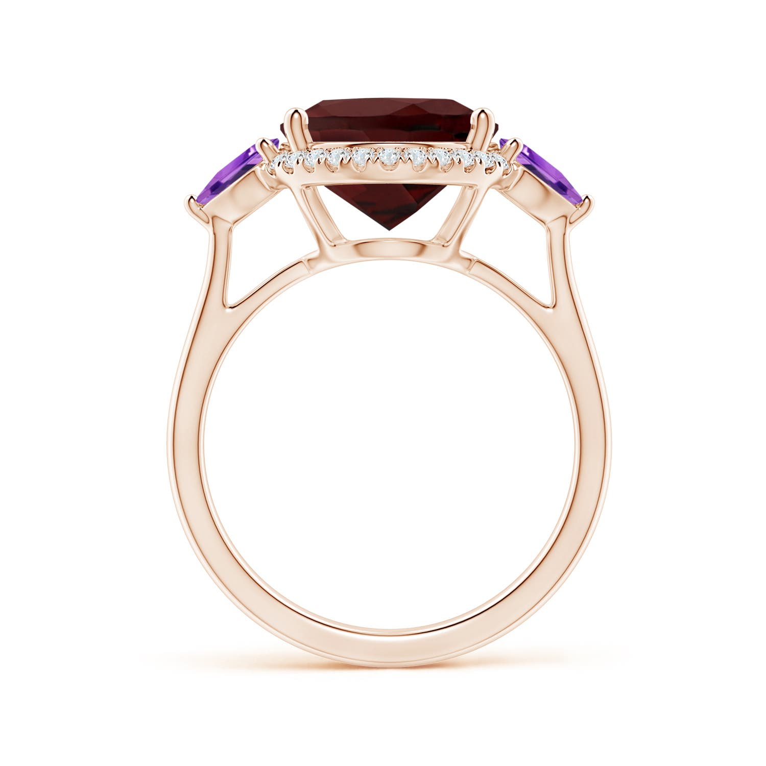 AA - Garnet / 6.08 CT / 14 KT Rose Gold