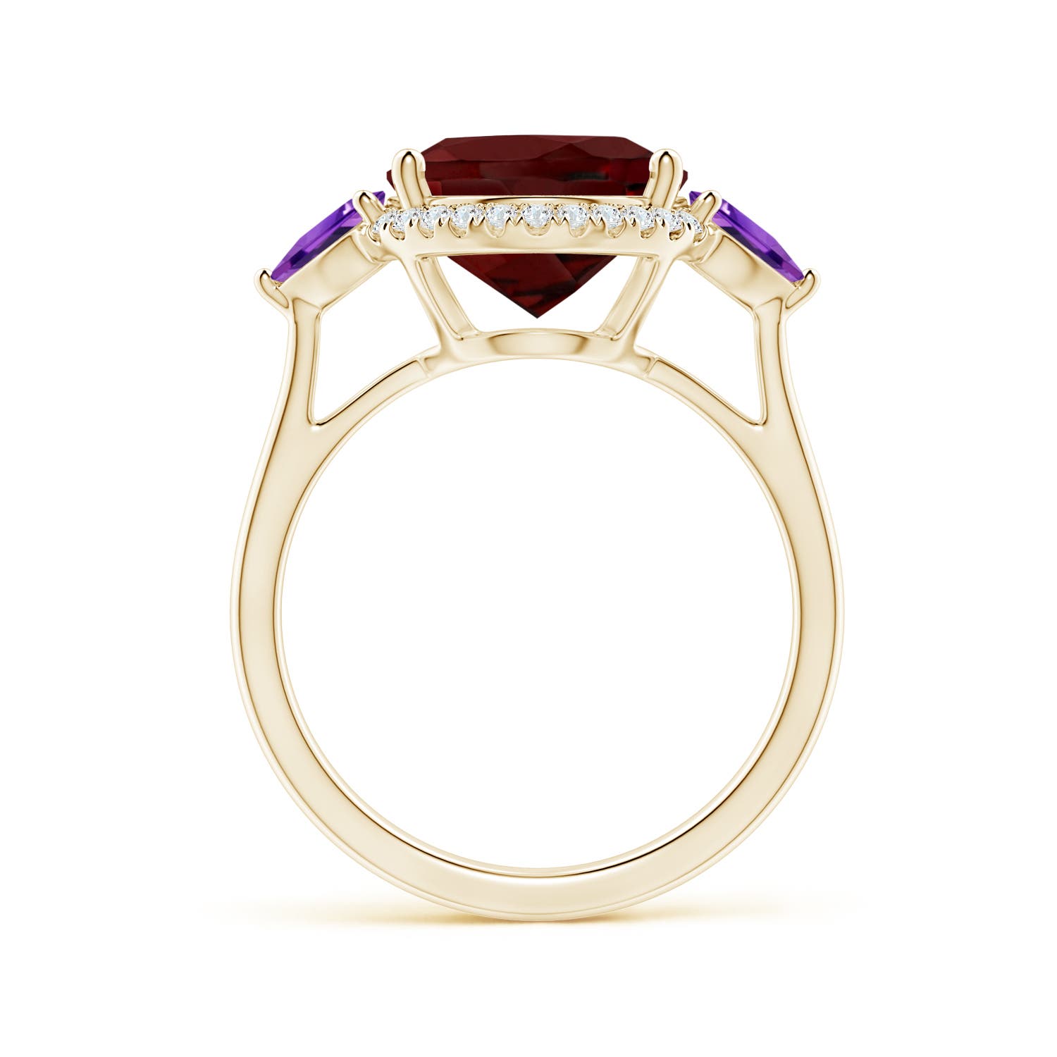 AAA - Garnet / 6.08 CT / 14 KT Yellow Gold