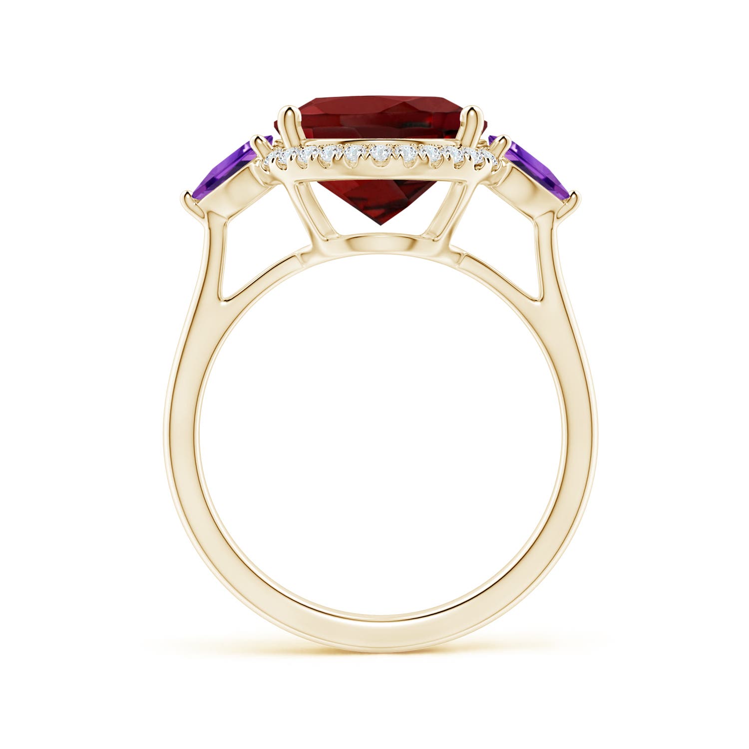 AAAA - Garnet / 6.08 CT / 14 KT Yellow Gold