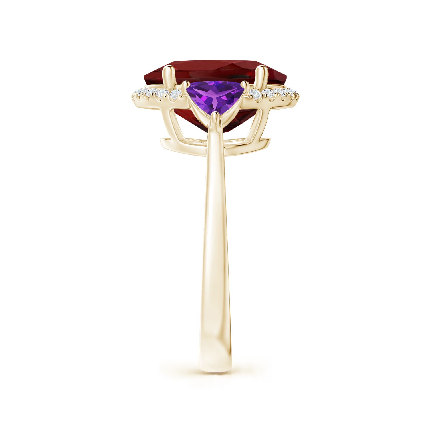 AAAA - Garnet / 6.08 CT / 14 KT Yellow Gold