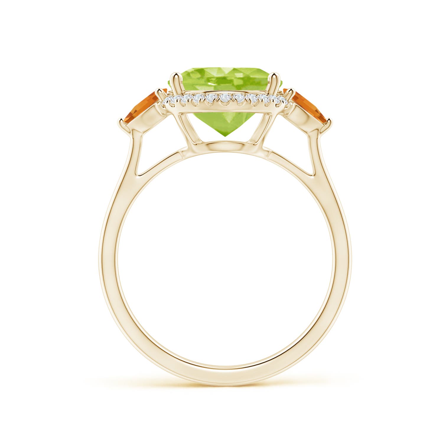 AA - Peridot / 4.41 CT / 14 KT Yellow Gold