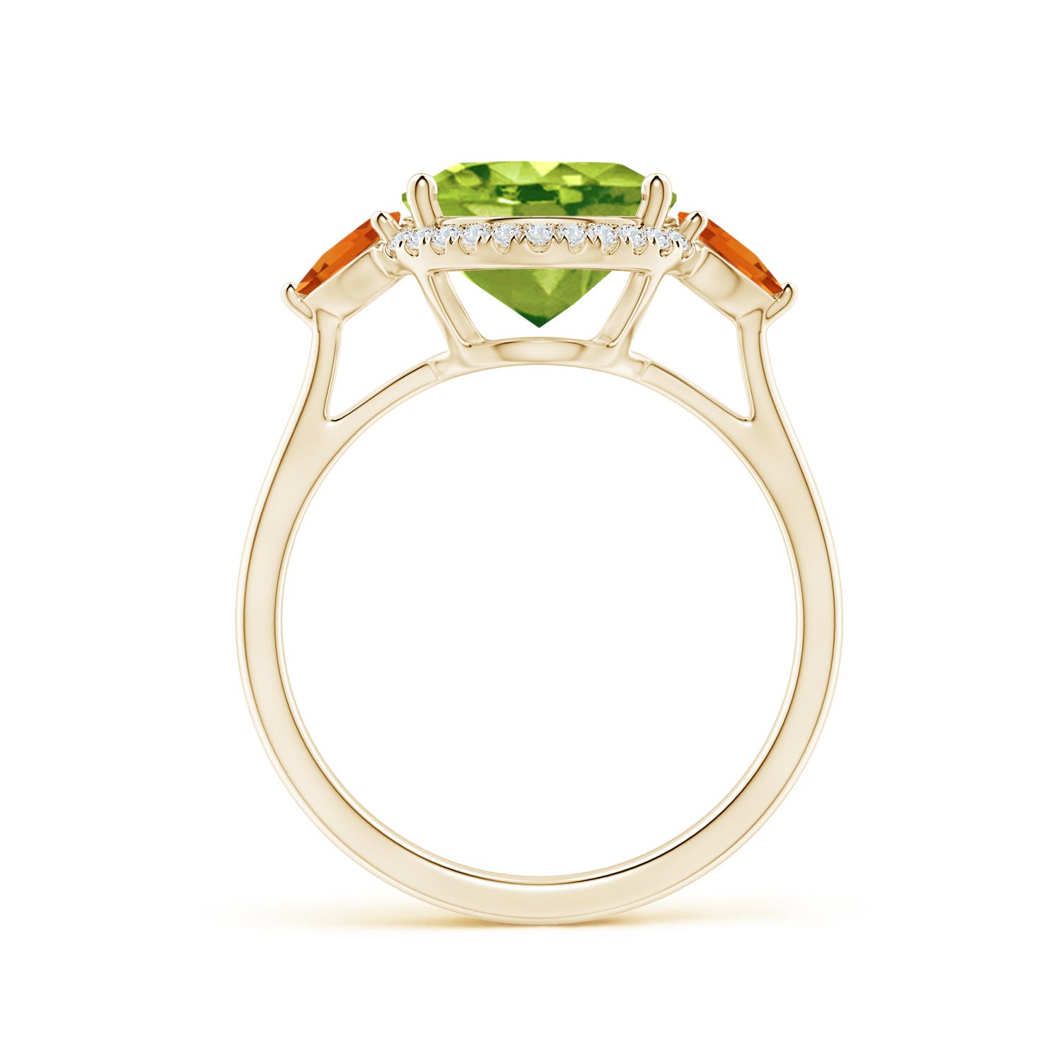 AAA - Peridot / 4.41 CT / 14 KT Yellow Gold