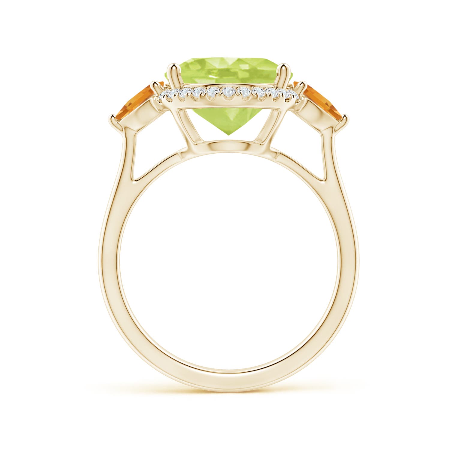 A - Peridot / 5.39 CT / 14 KT Yellow Gold